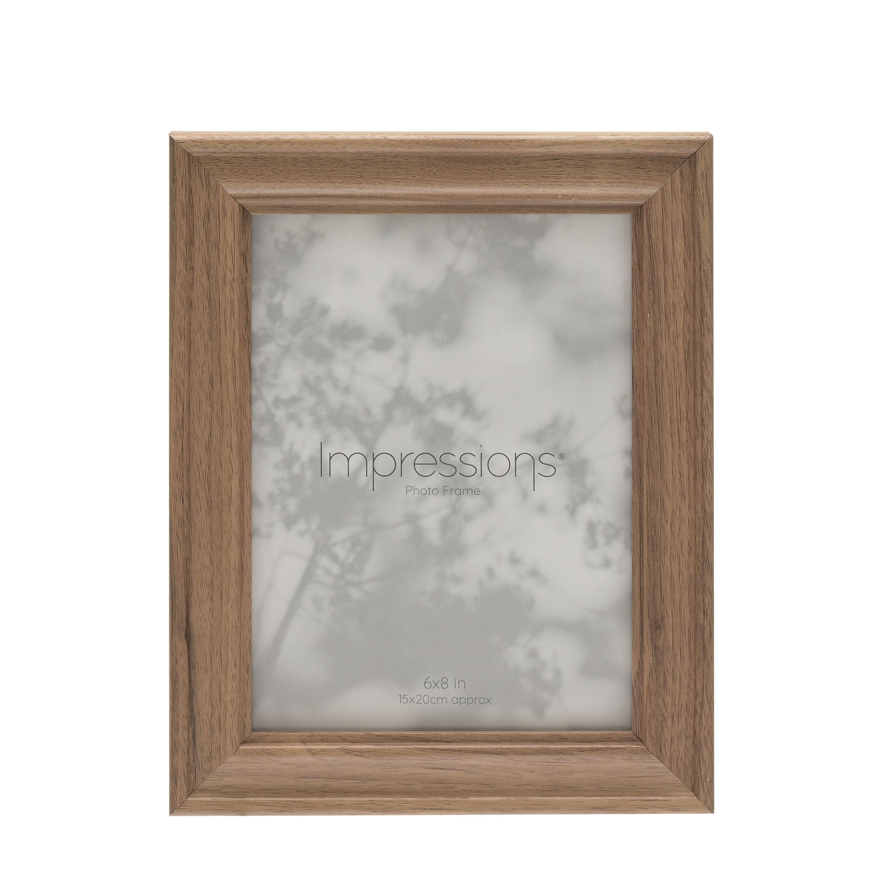 Natural Finish Wooden Photo Frame 6" x 8"