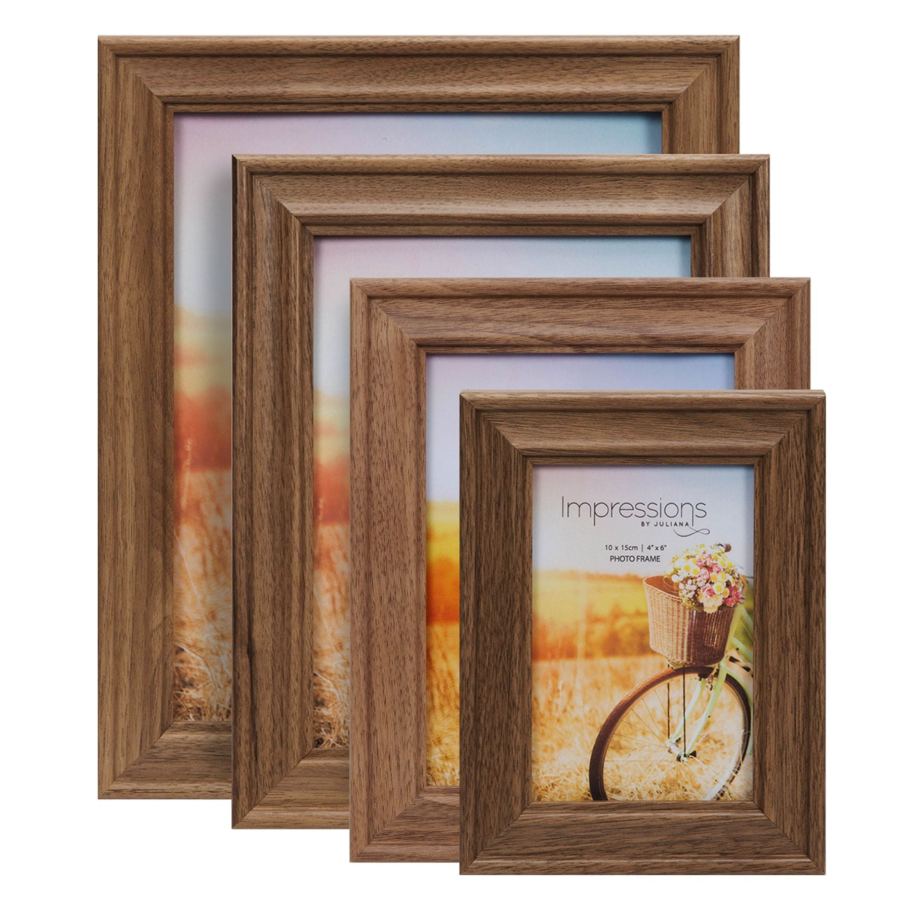 Natural Finish Wooden Photo Frame 6" x 8"