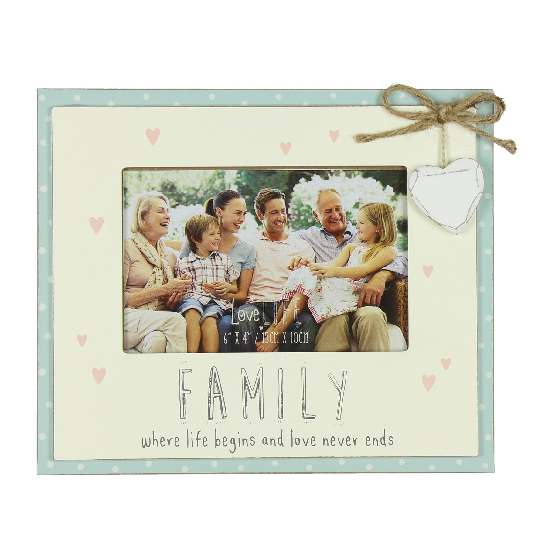 Love Life Photo Frame 6" x 4" - Family / Life Begins
