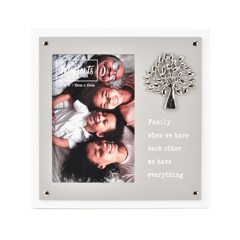 Moments Wooden 2 Layer Tree Frame 4" x 6" - Family