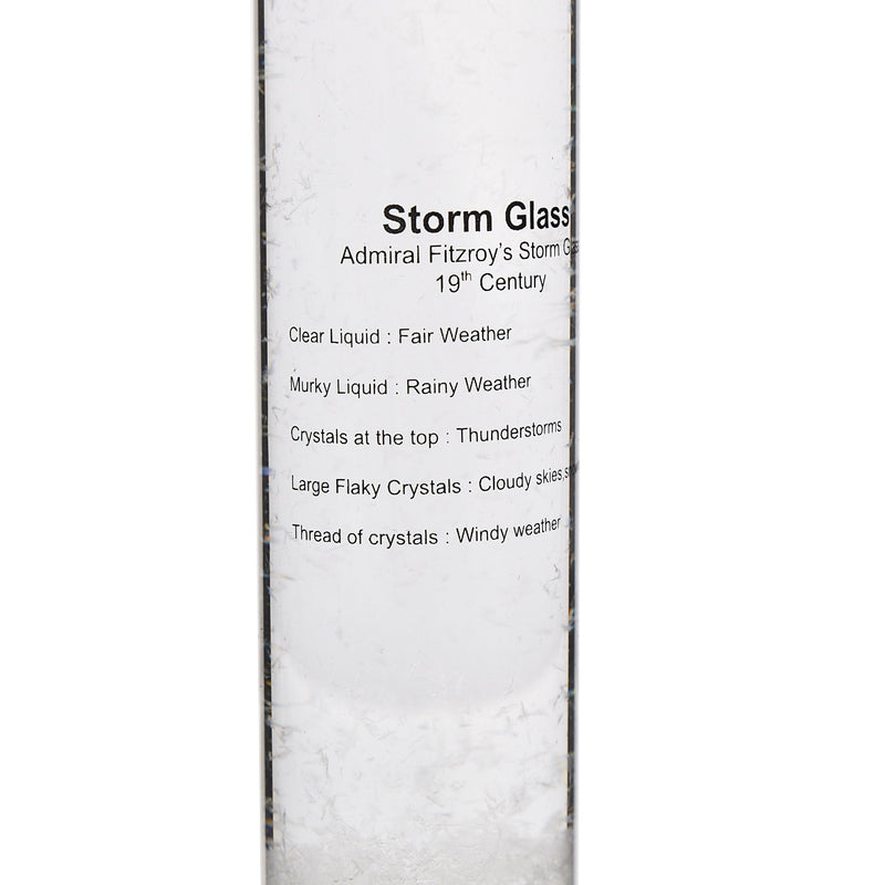 Wm. Widdop Storm Glass with Wooden Base - 29cm
