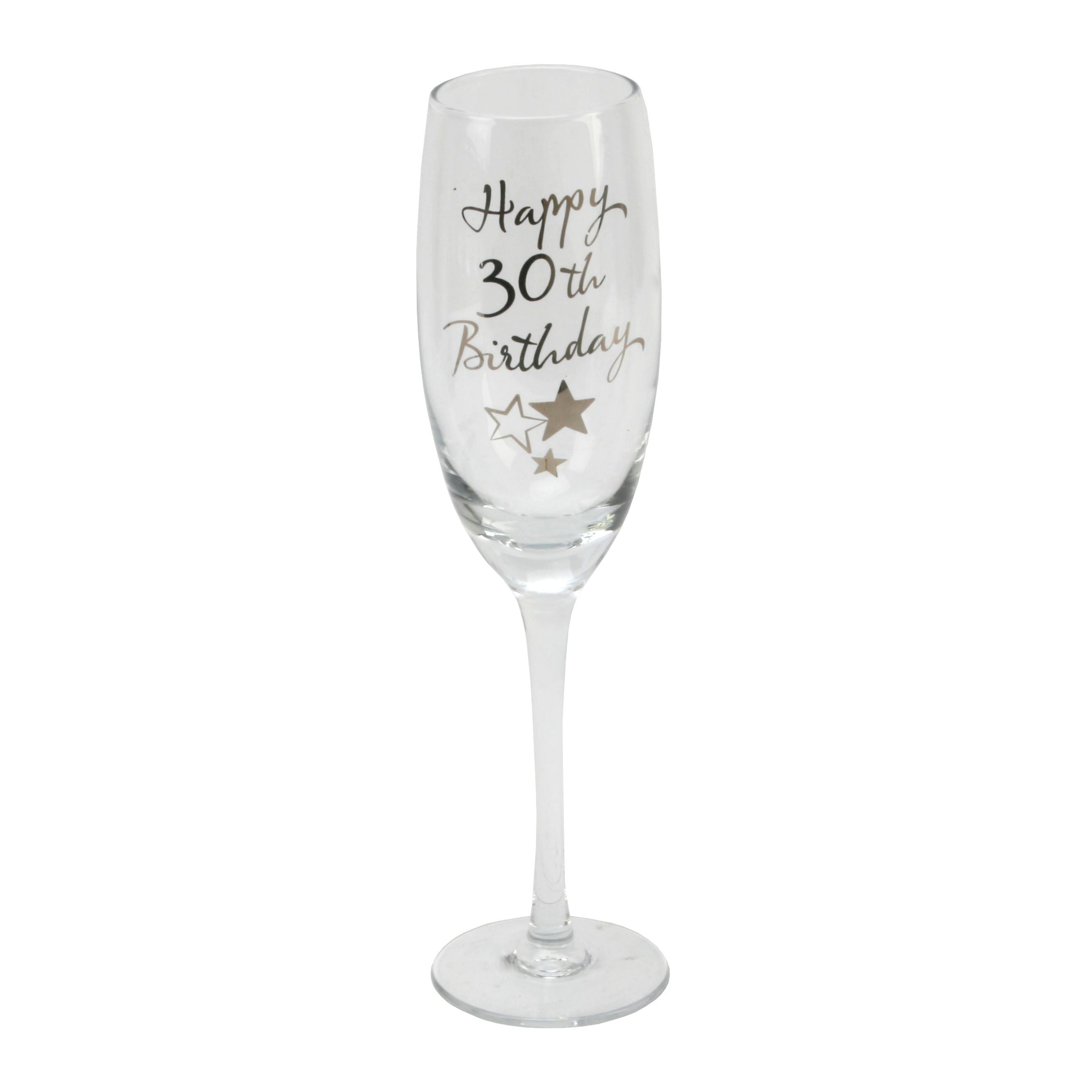 Milestones Champagne Flute - 30th Birthday
