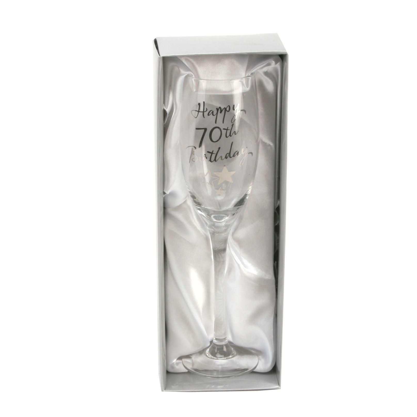 Milestones Champagne Flute - 70th Birthday