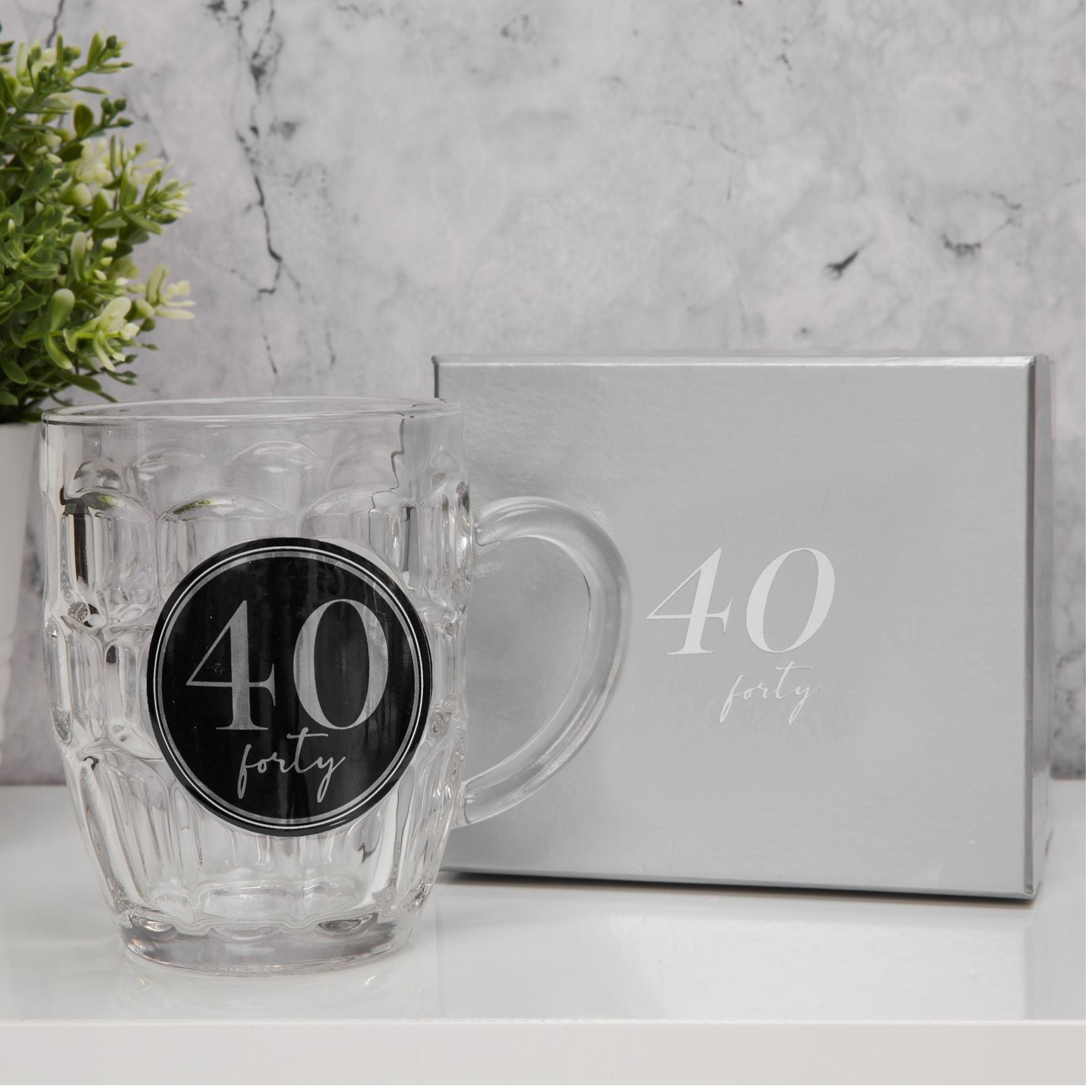 Milestones Glass Tankard - 40