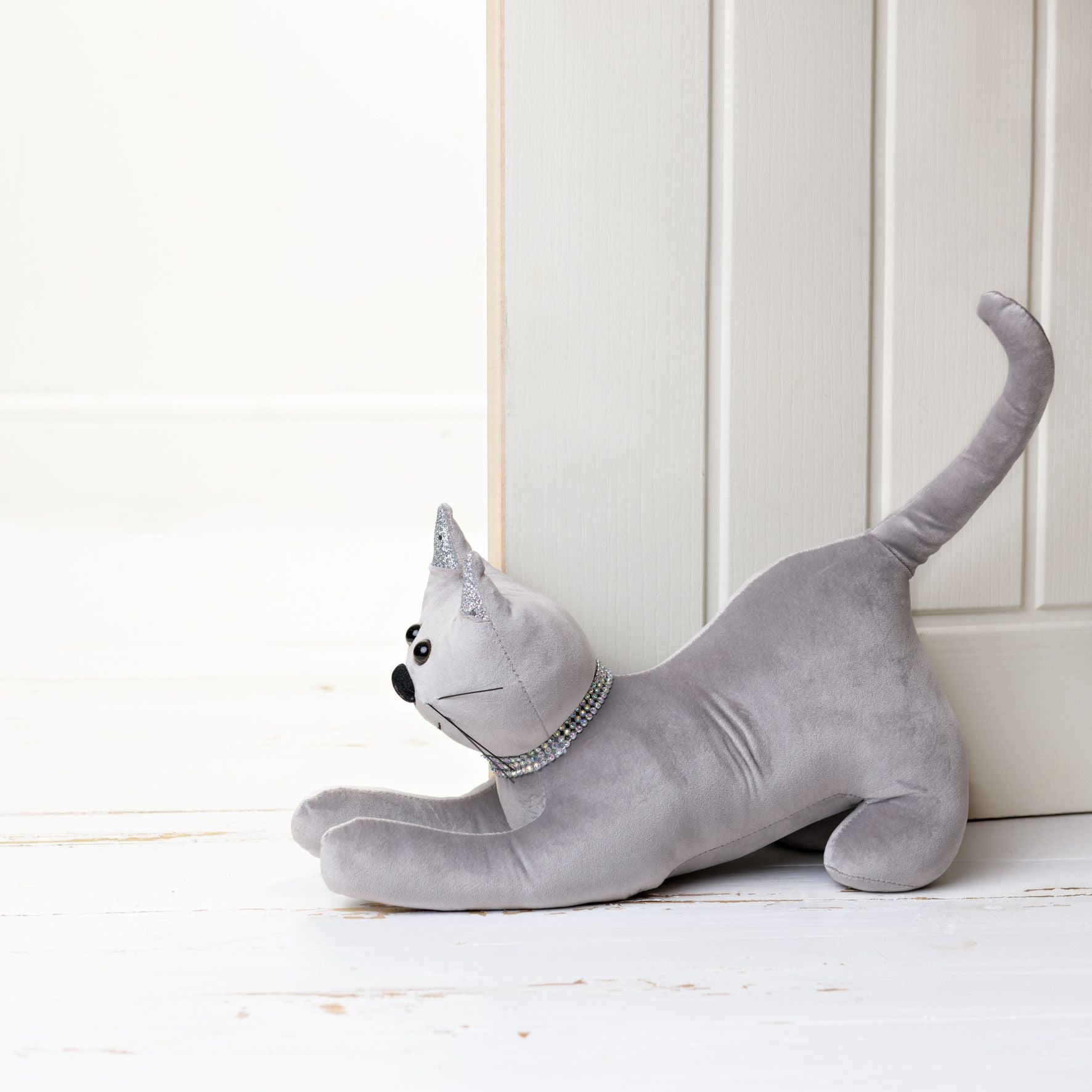 Diamante Cat Door Stop