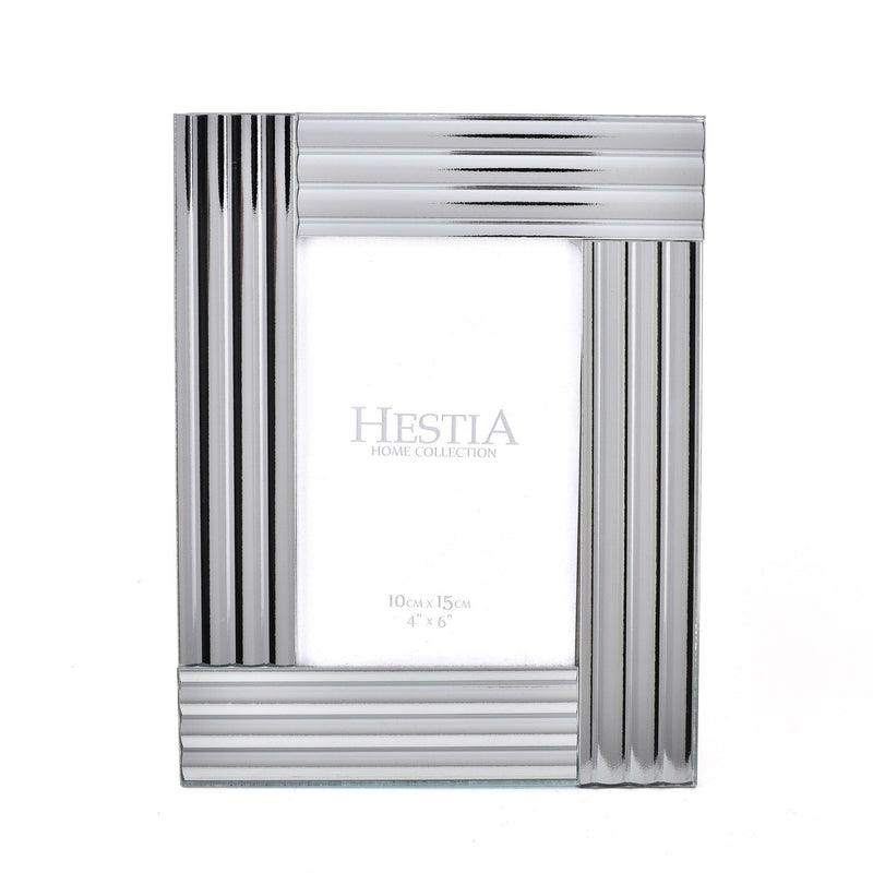 Hestia Lined Glass Photo Frame 4" x 6"