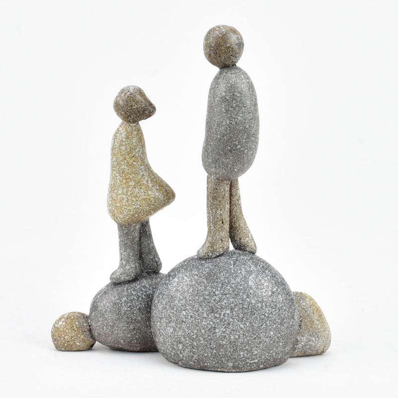 Hestia Pebble Couple Standing Figurine