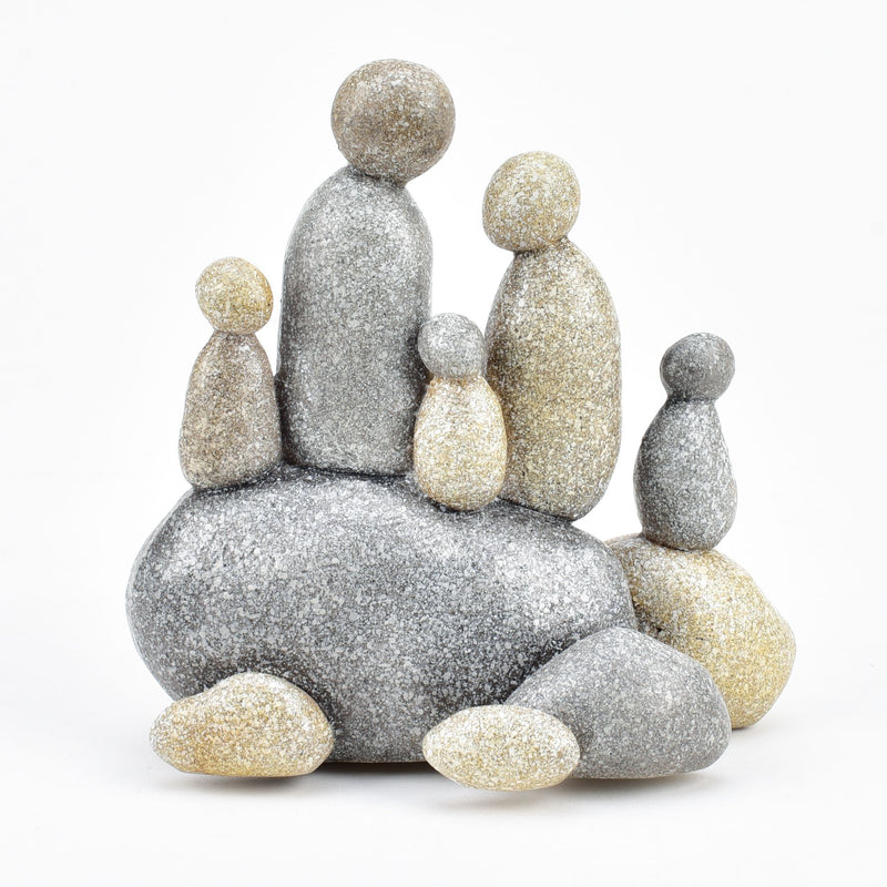 Hestia Pebble Family Figurine