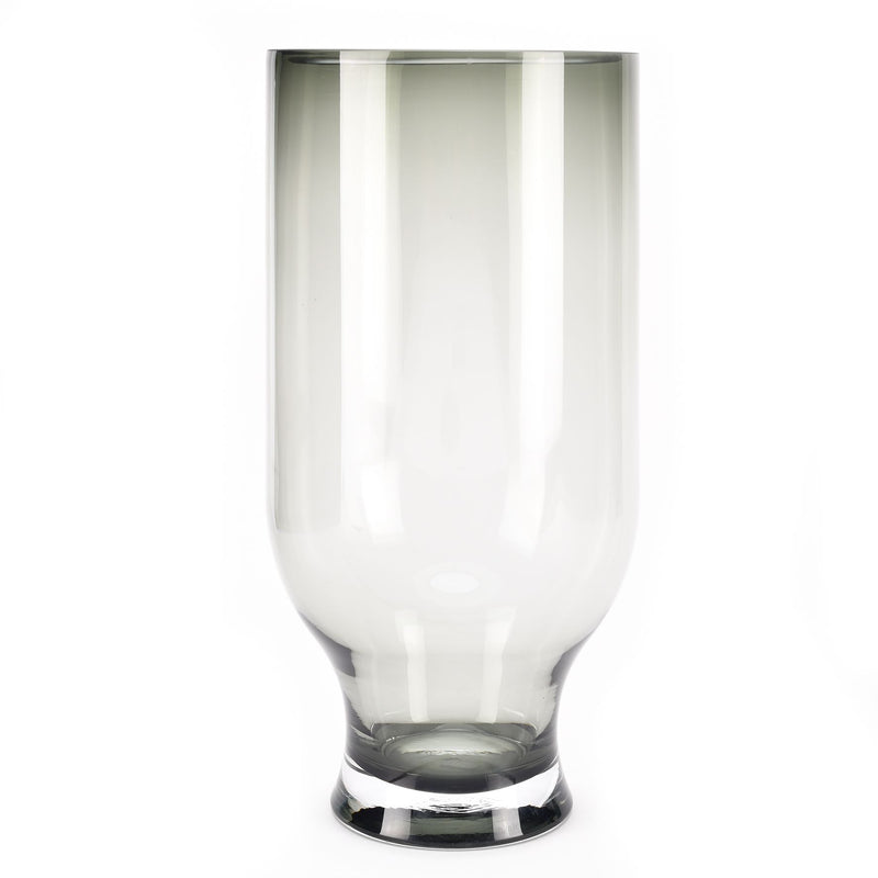 Hestia Smoked Glass Vase 35cm
