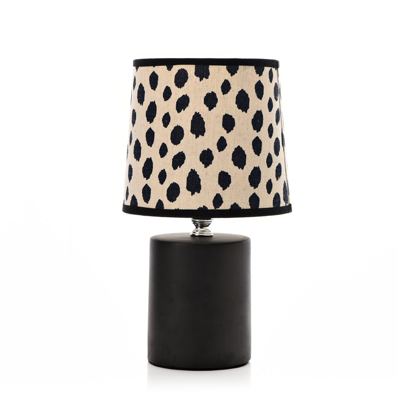 Hestia Small Table Lamp with Spotty Shade 26cm