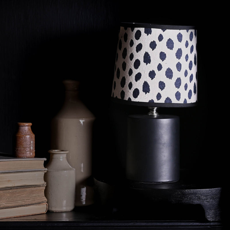 Hestia Small Table Lamp with Spotty Shade 26cm