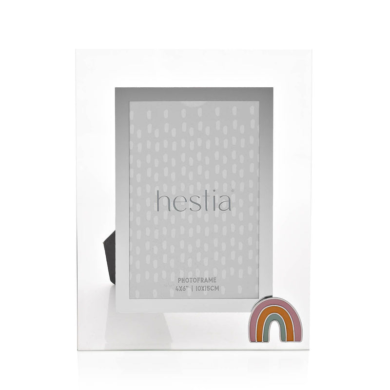 Hestia Glass Photo Frame with Rainbow Icon 4" x 6"