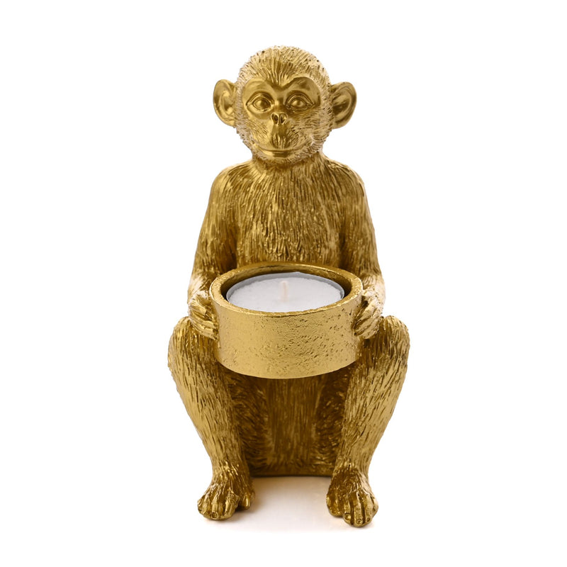 Monkey Tea Light Holder 15cm