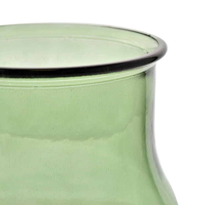 Hestia Green Recycled Glass Vase