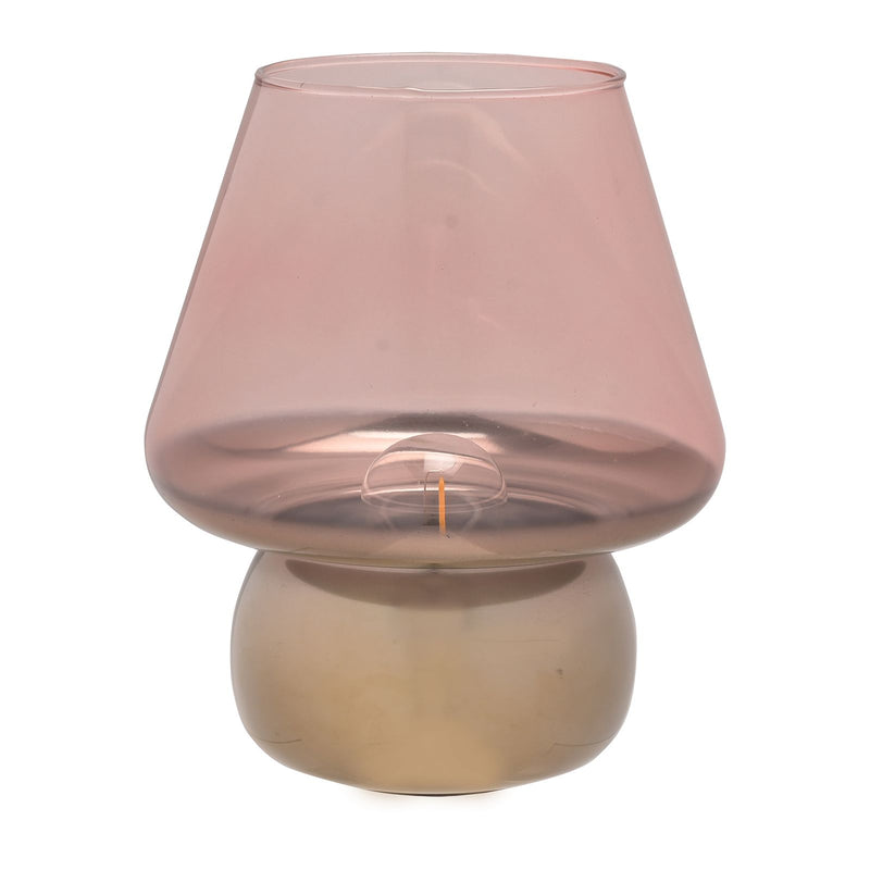 Hestia Pink & Gold Glass LED Light 20.5 cm