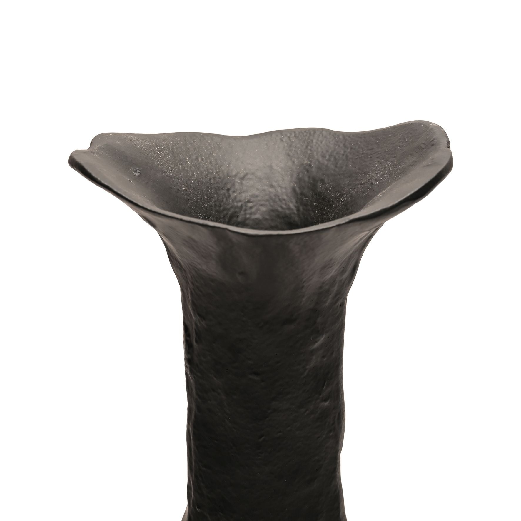 Hestia Slim Metal Vase - Black