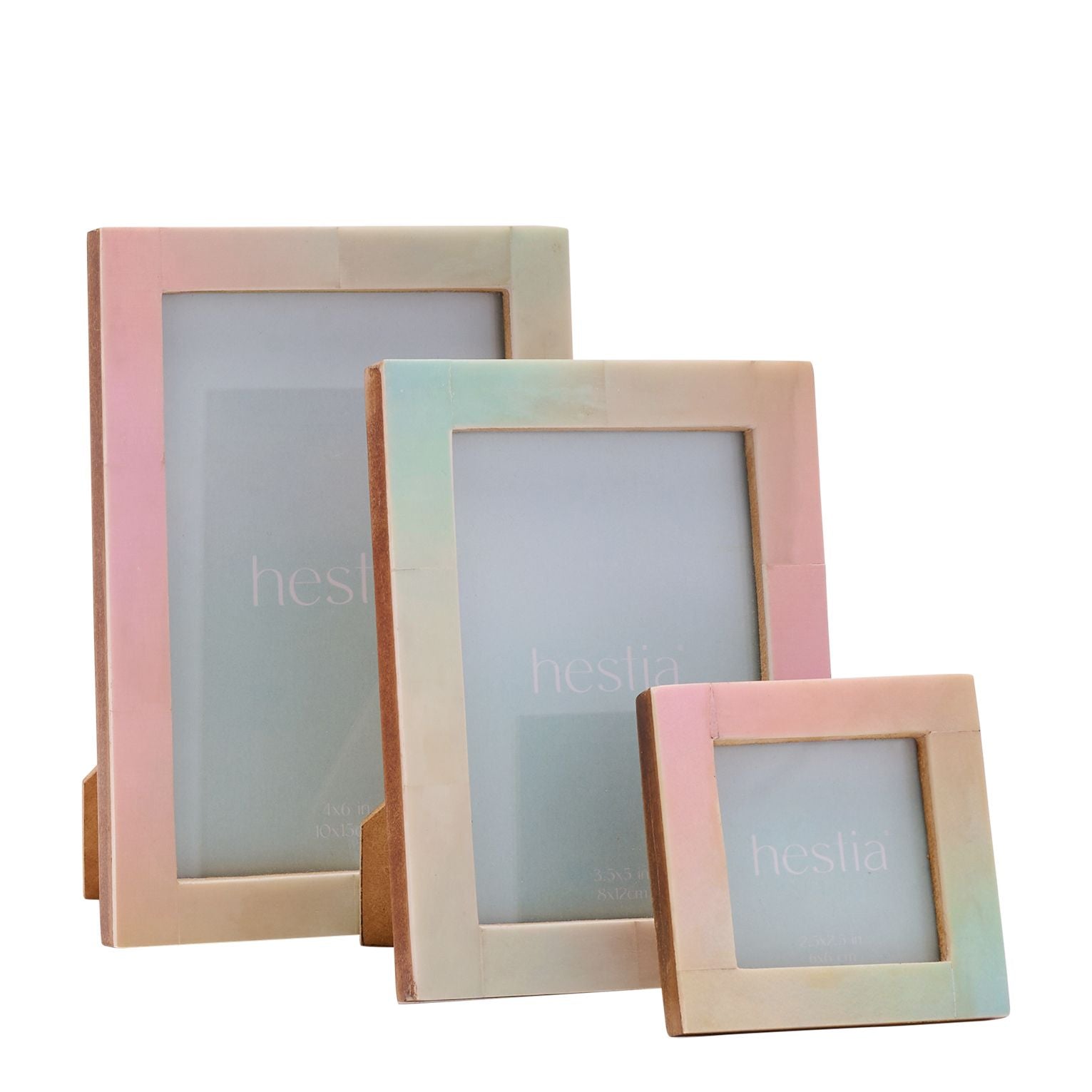 Hestia Ombre Bone Photo Frame 2.5" x 2.5"