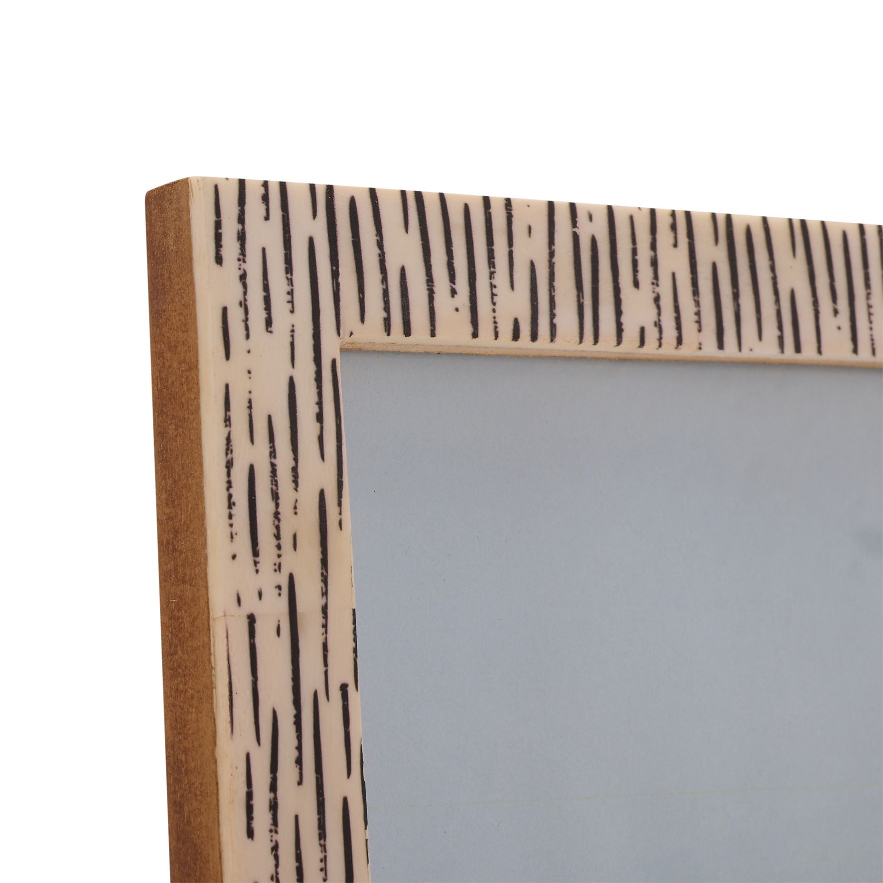Hestia Striped Bone Photo Frame 5" x 7"