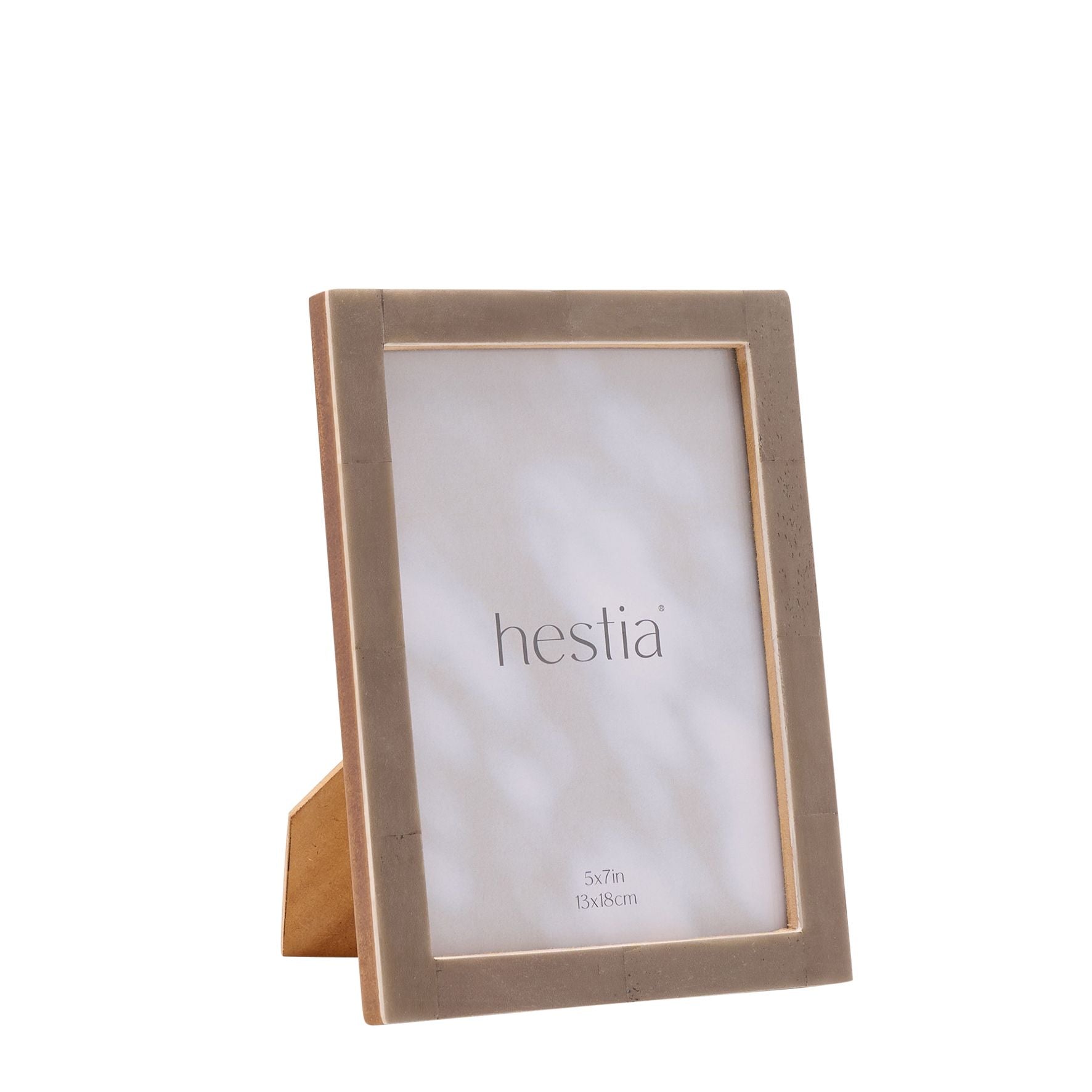 Hestia Thin Grey Stained Bone Photo Frame 5" x 7"