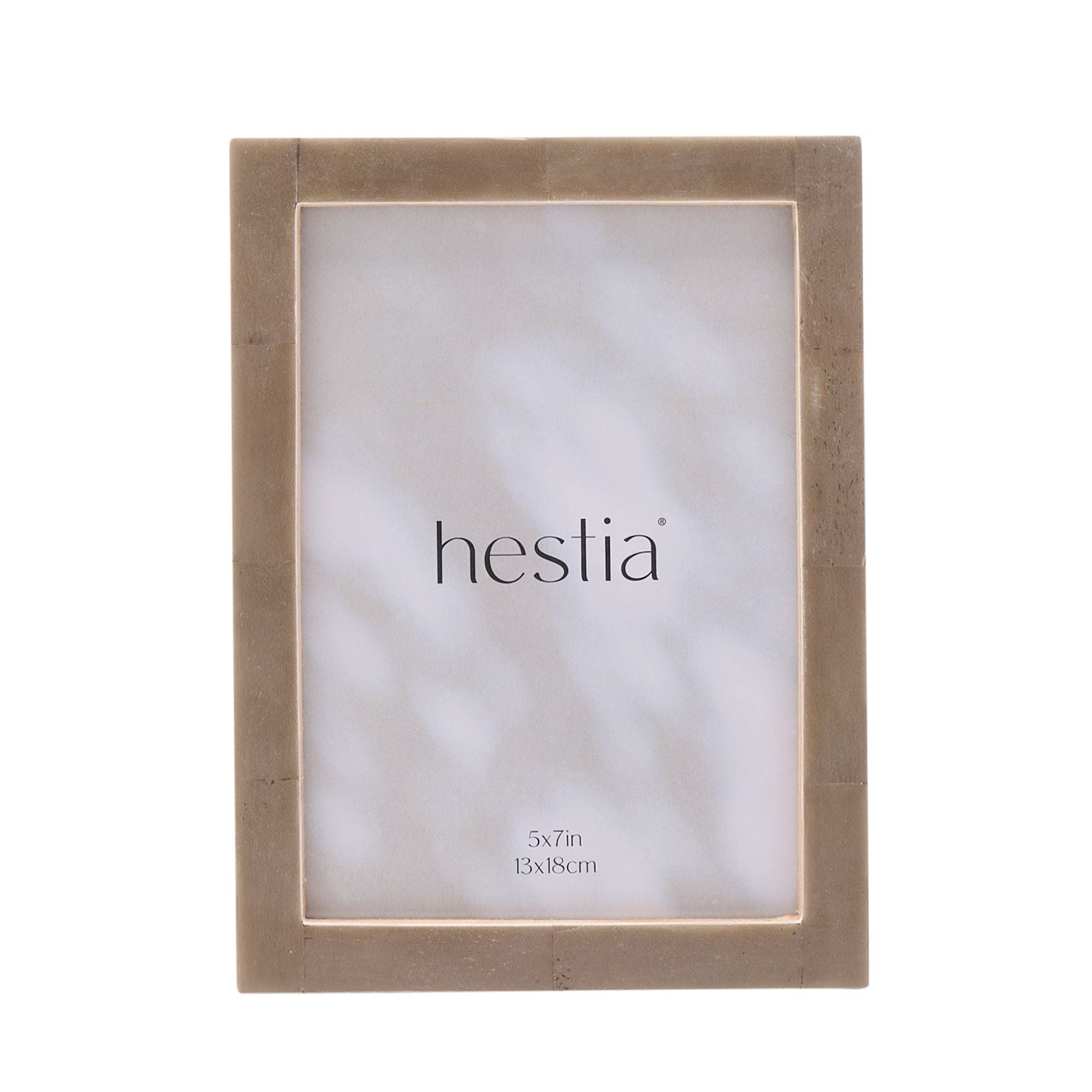 Hestia Thin Grey Stained Bone Photo Frame 5" x 7"