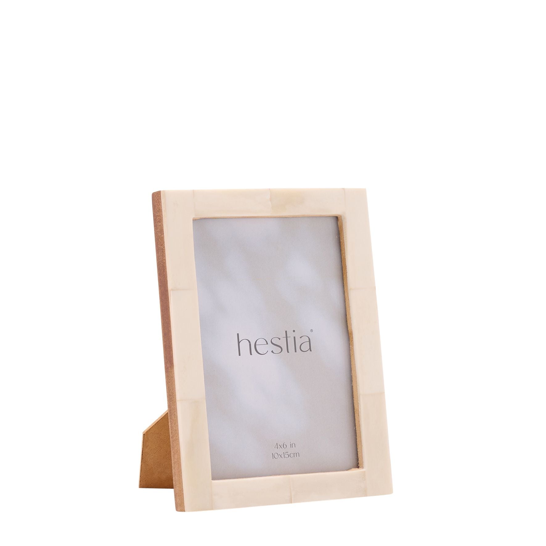 Hestia Natural White Bone Photo Frame 4" x 6"