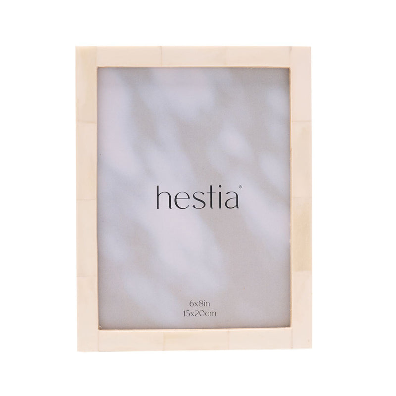 Hestia Natural White Bone Photo Frame 6" x 8"