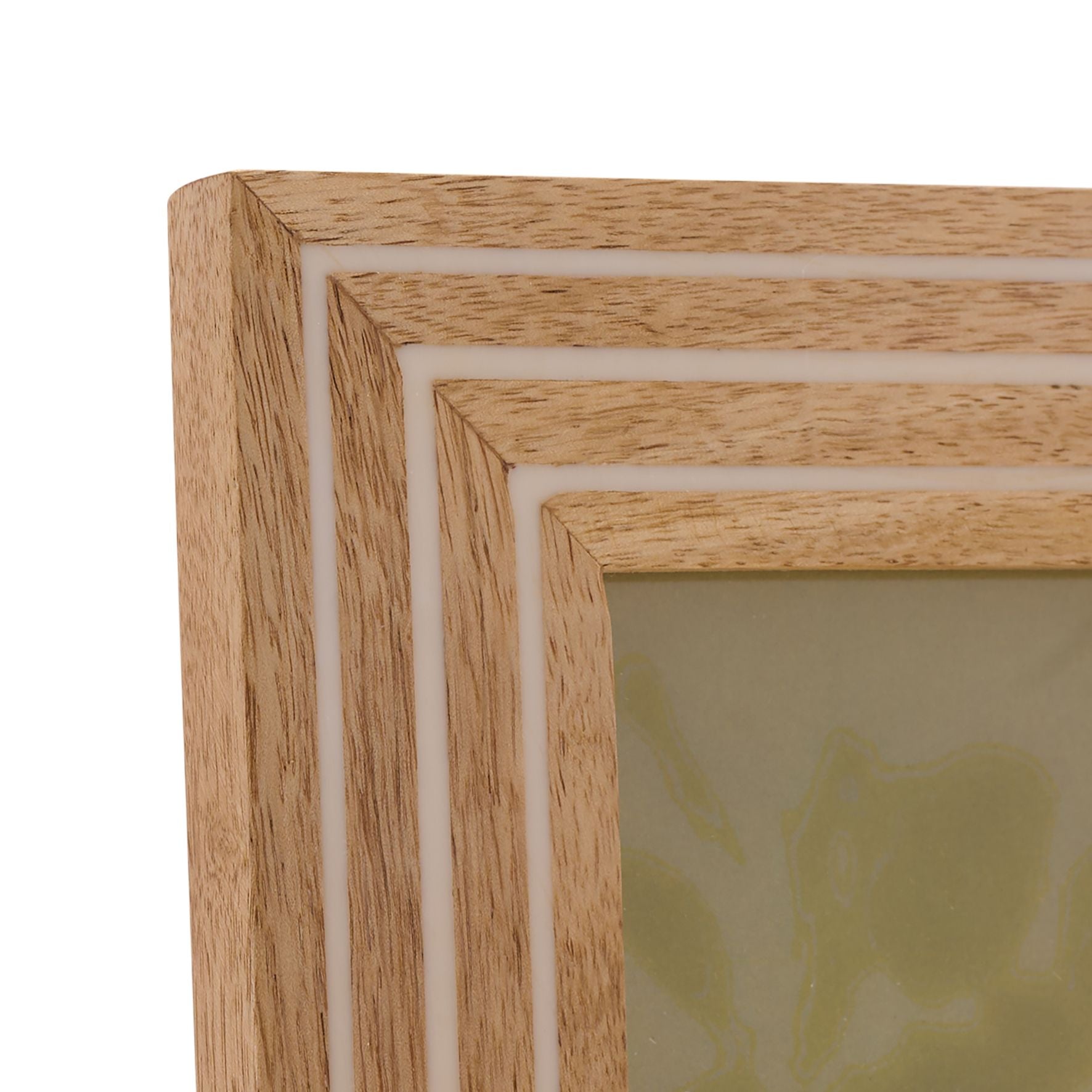 Hestia Natural Wood Striped Photo Frame 4" x 6"