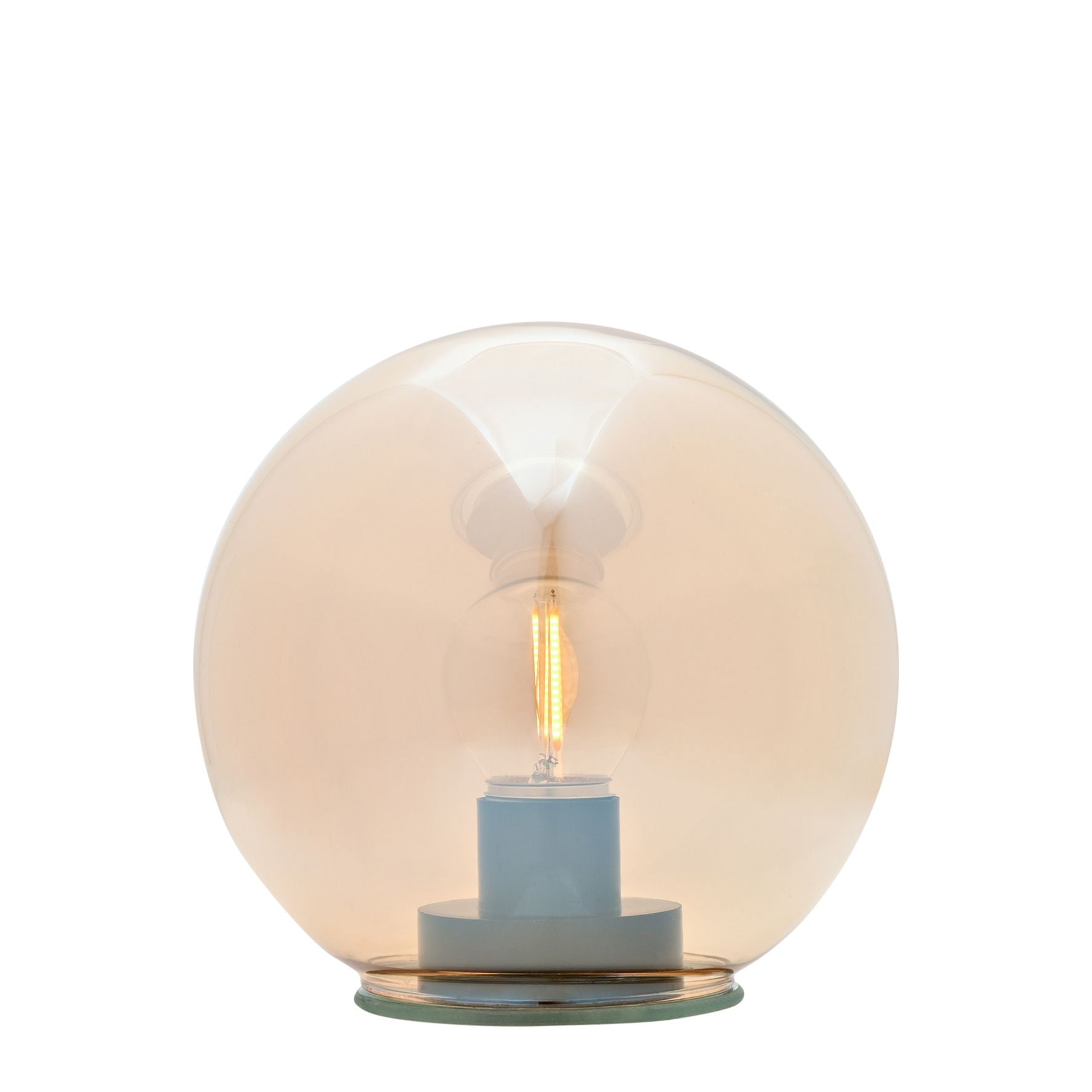 Clear Glass Ball with LED Lights - Small