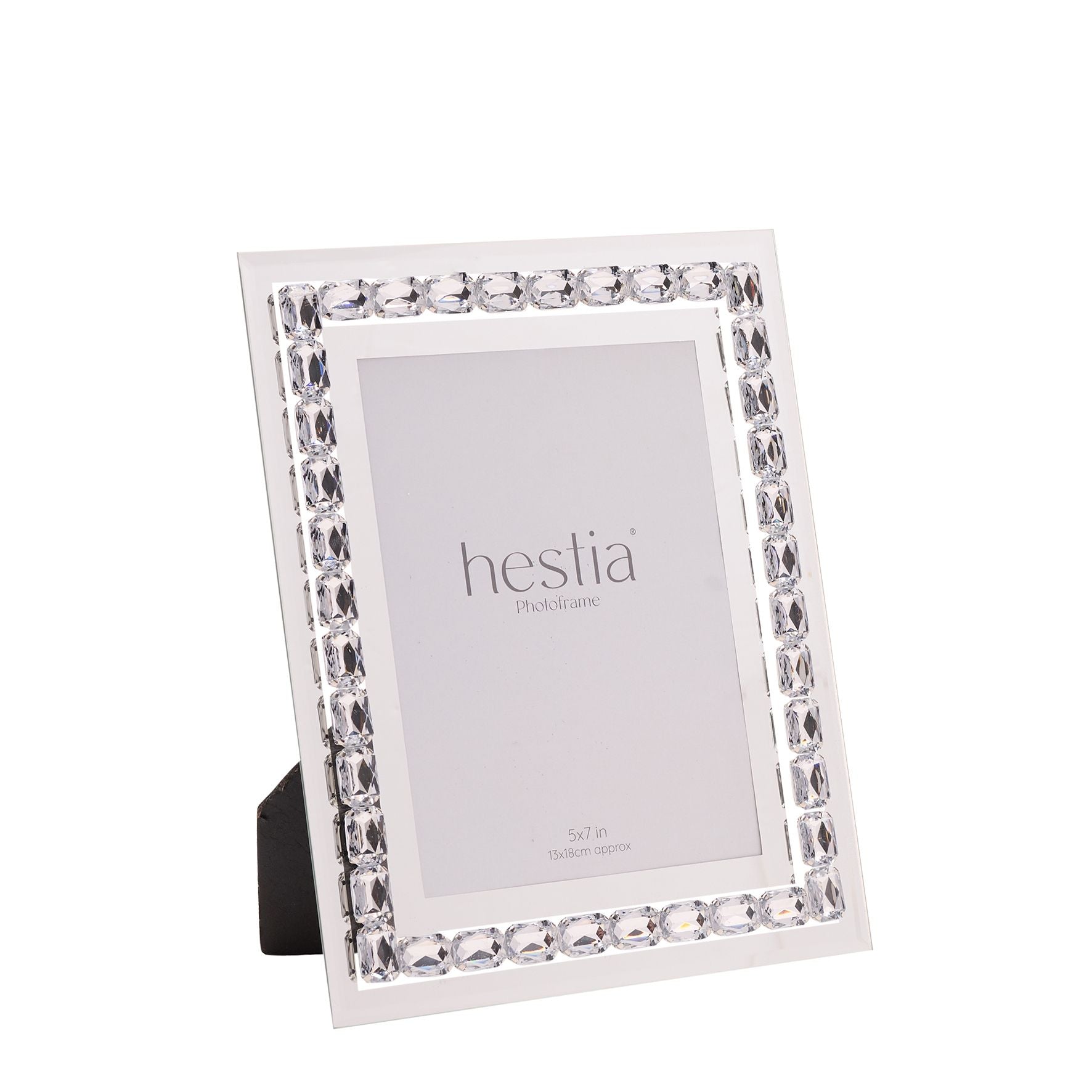 Hestia Crystal Rectangle Photo Frame 5" x 7"