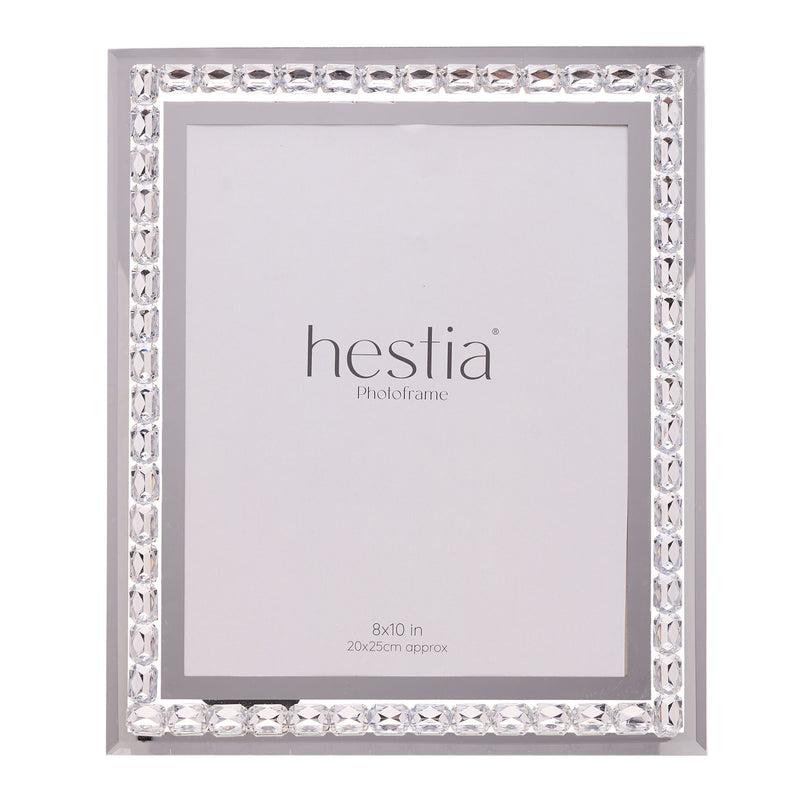 Hestia Crystal Rectangle Photo Frame 8" x 10"