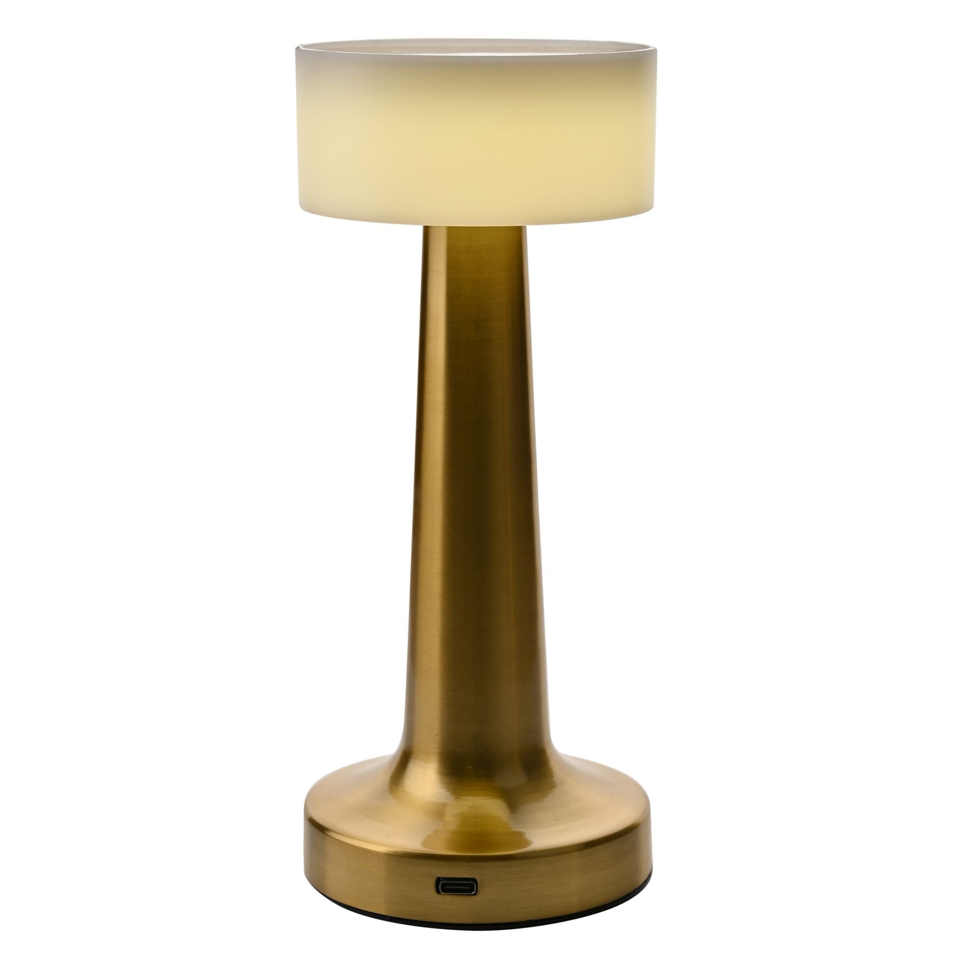 Hestia Bronze USB LED Touch Table Lamp
