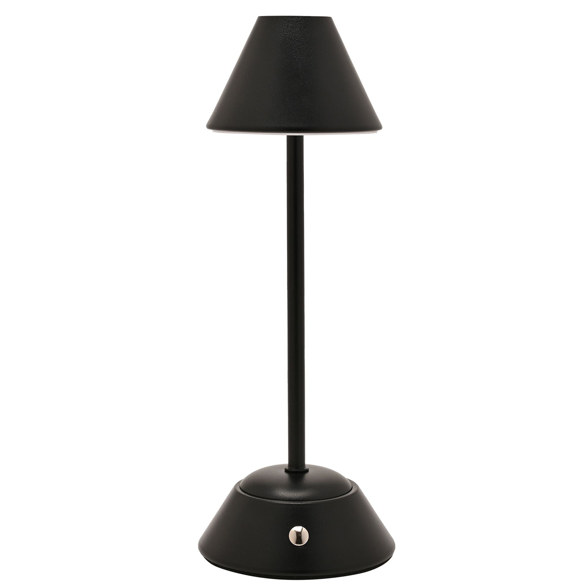 Hestia Matt Black USB LED Touch Table Lamp  - Medium