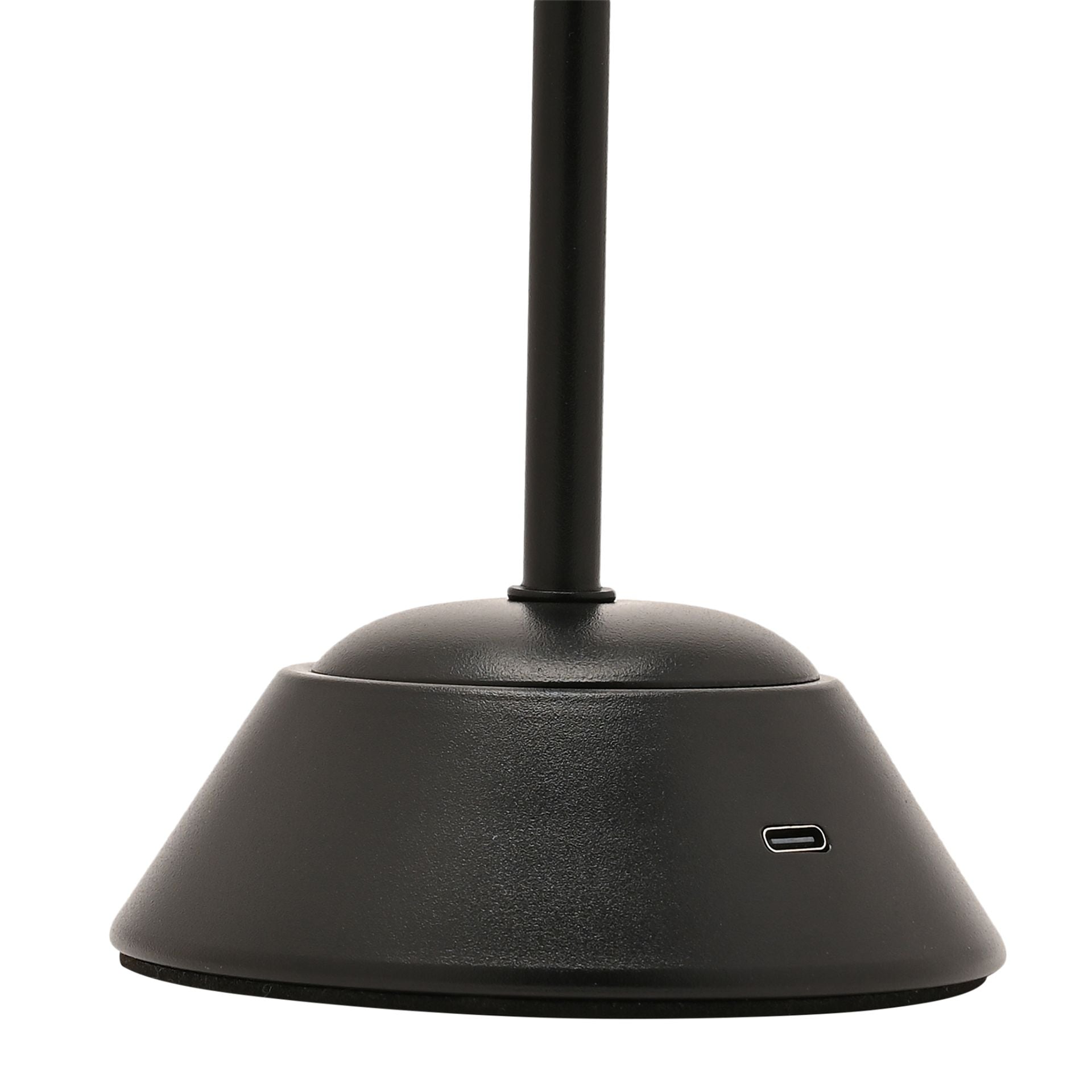 Hestia Matt Black USB LED Touch Table Lamp  - Medium
