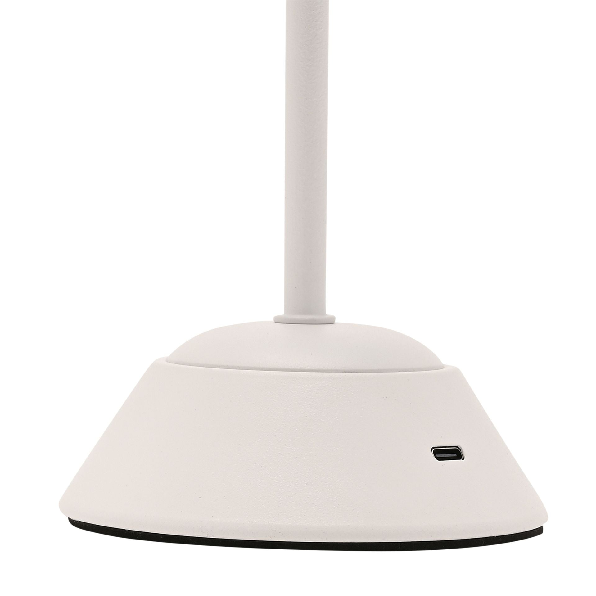 Hestia Matt Putty White USB LED Touch Table Lamp  - Medium