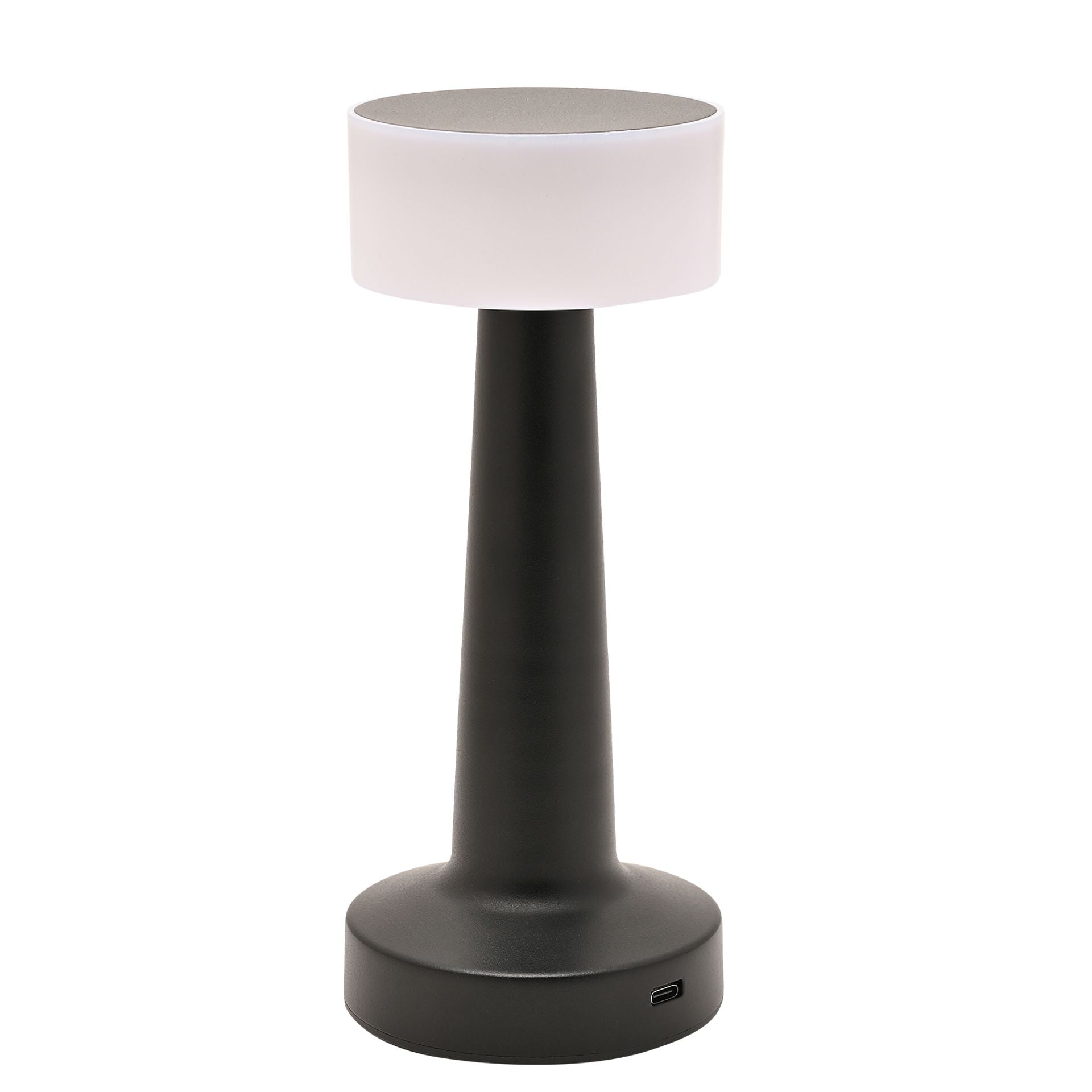 Hestia Black USB LED Touch Table Lamp