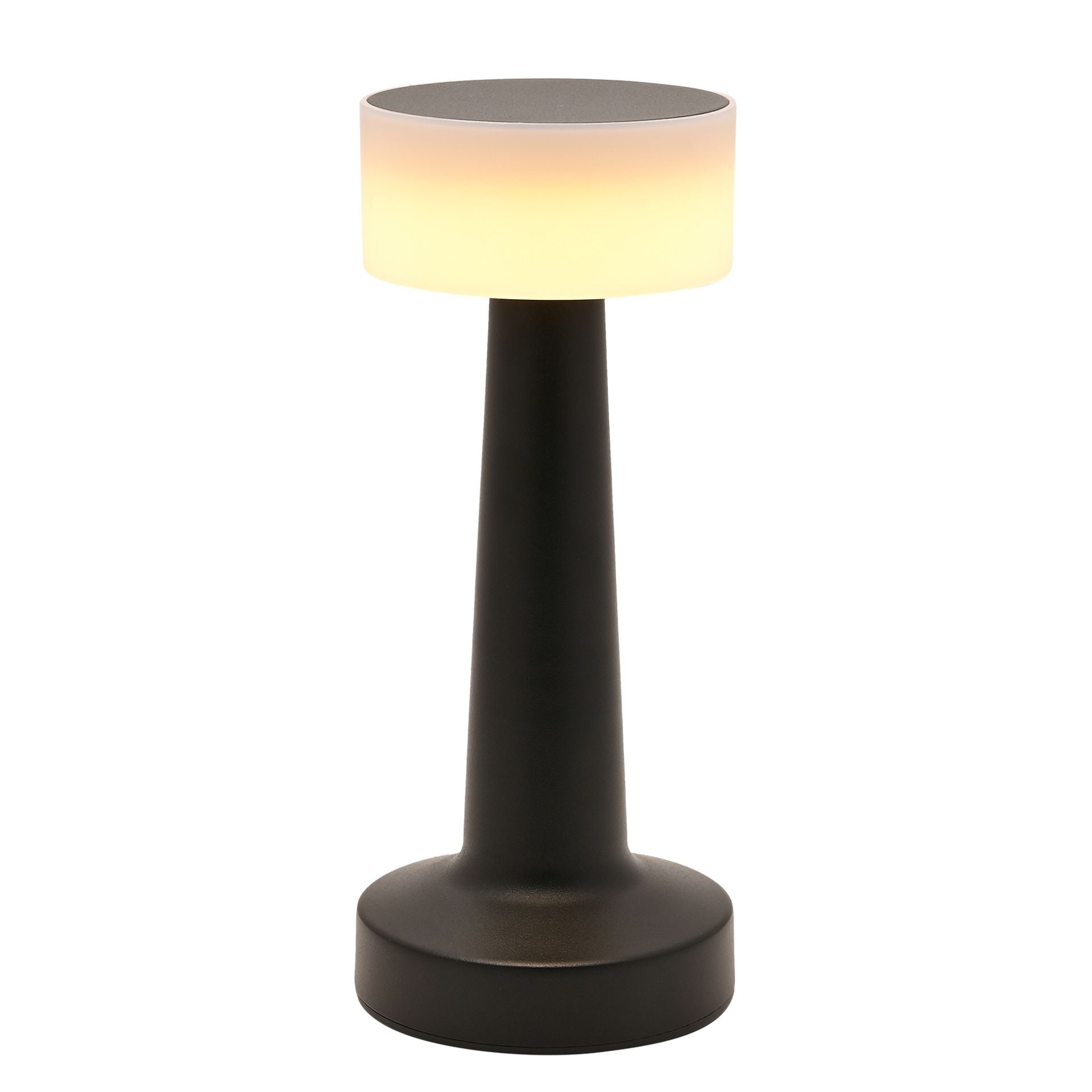 Hestia Black USB LED Touch Table Lamp