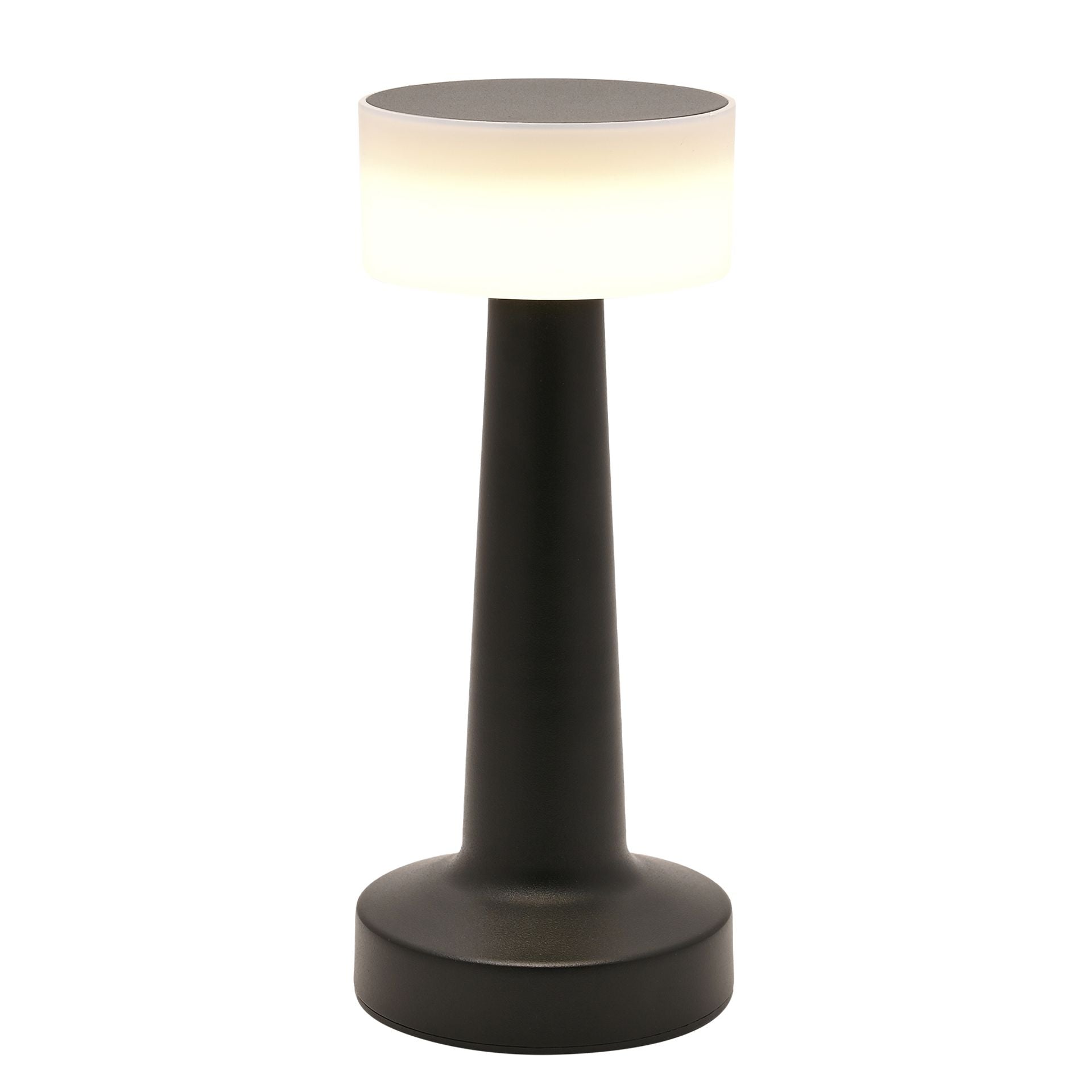 Hestia Black USB LED Touch Table Lamp