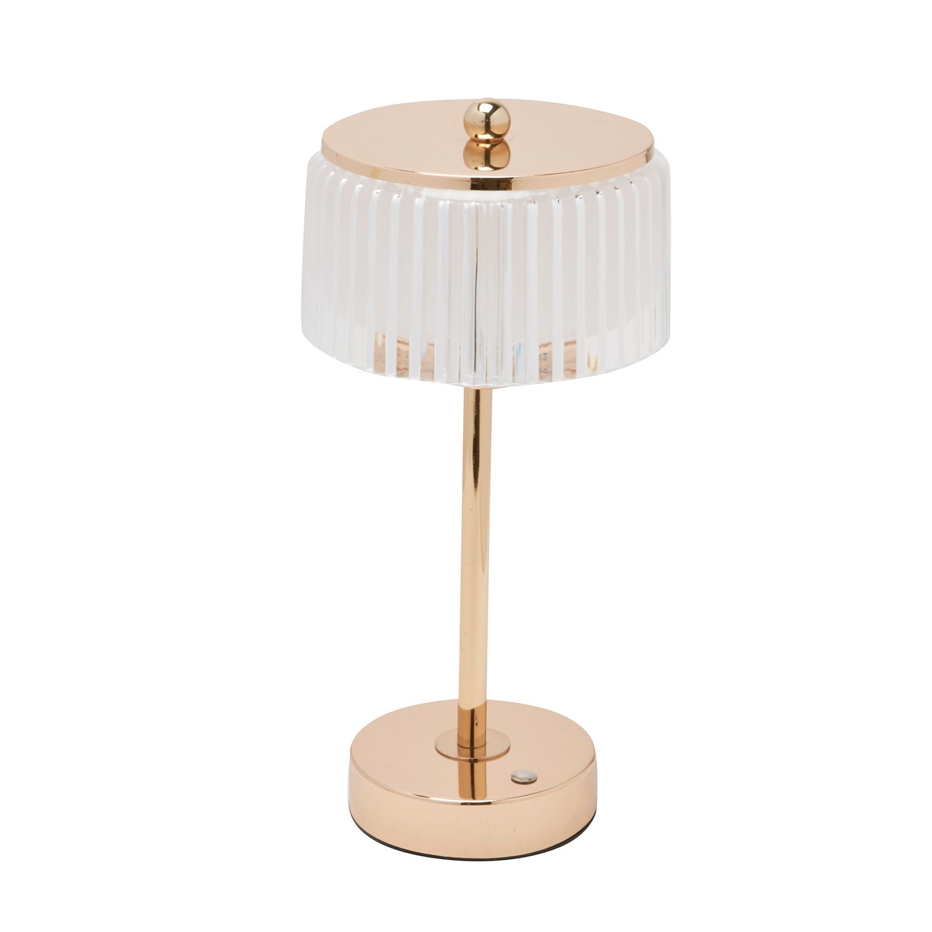 Hestia Crystal USB LED Touch Table Lamp with Gold Base & Trim