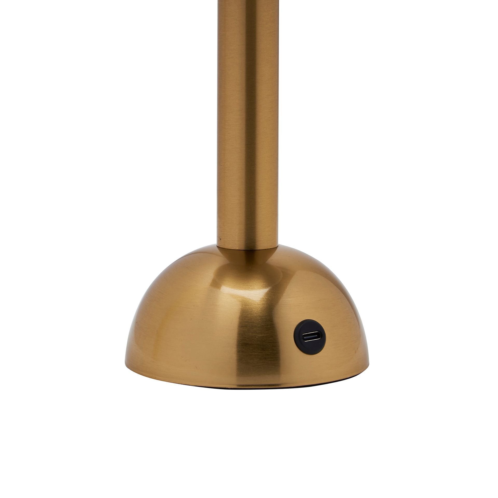 Hestia White USB LED Touch Table Lamp with Bronze Base