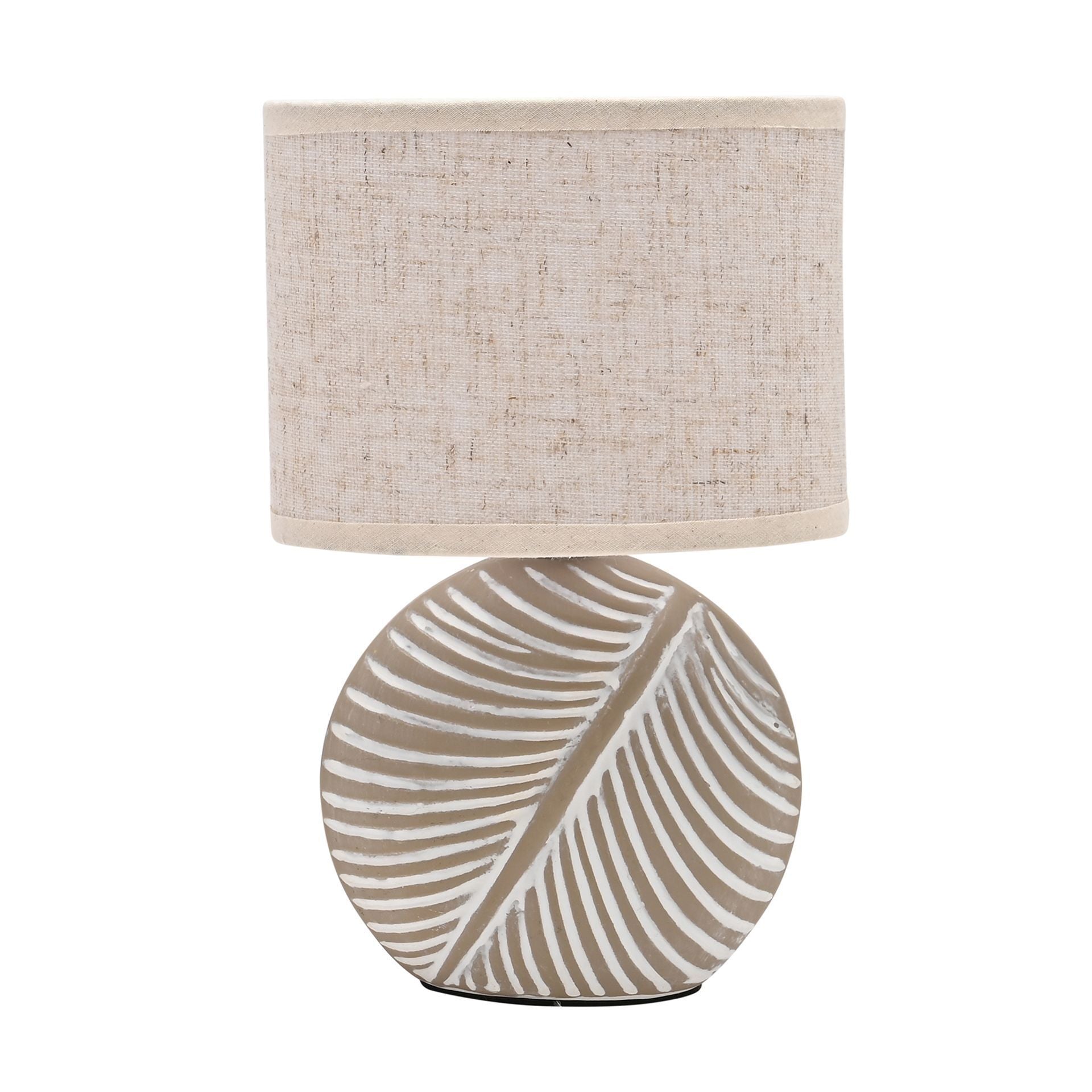 Hestia Natural Circle Leaf Lamp - 24cm