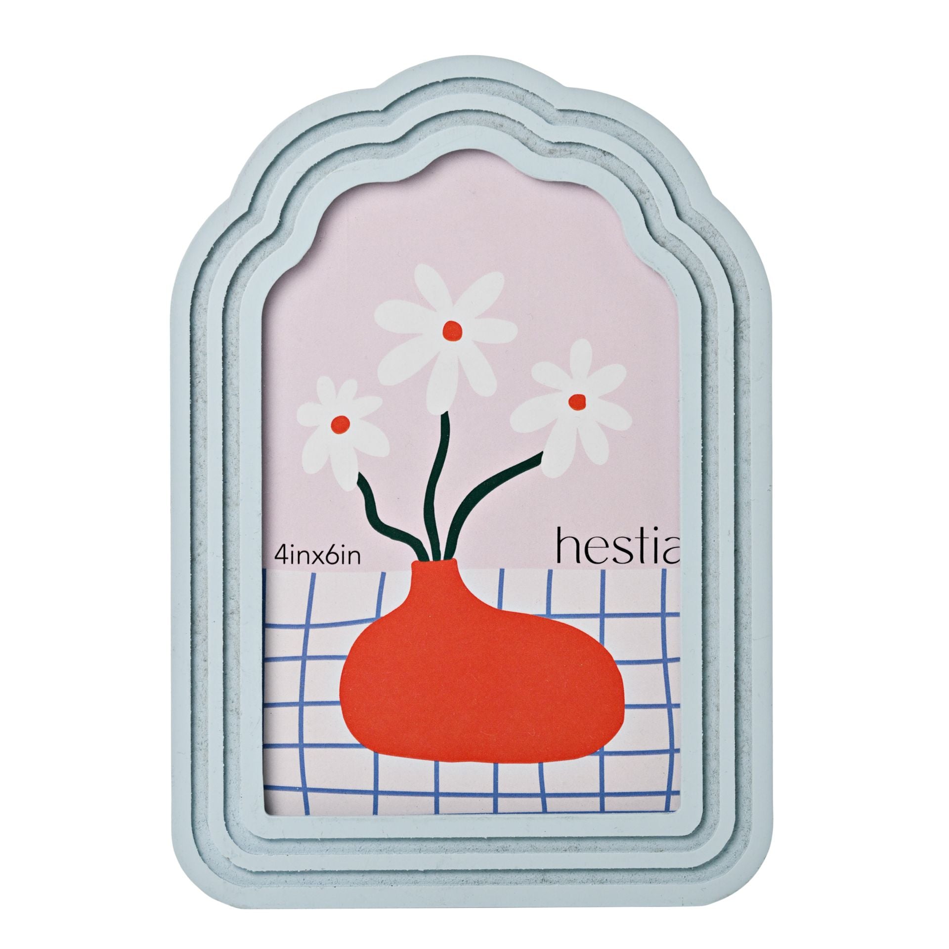 Hestia Arched Frame 4" x 6" - Blue