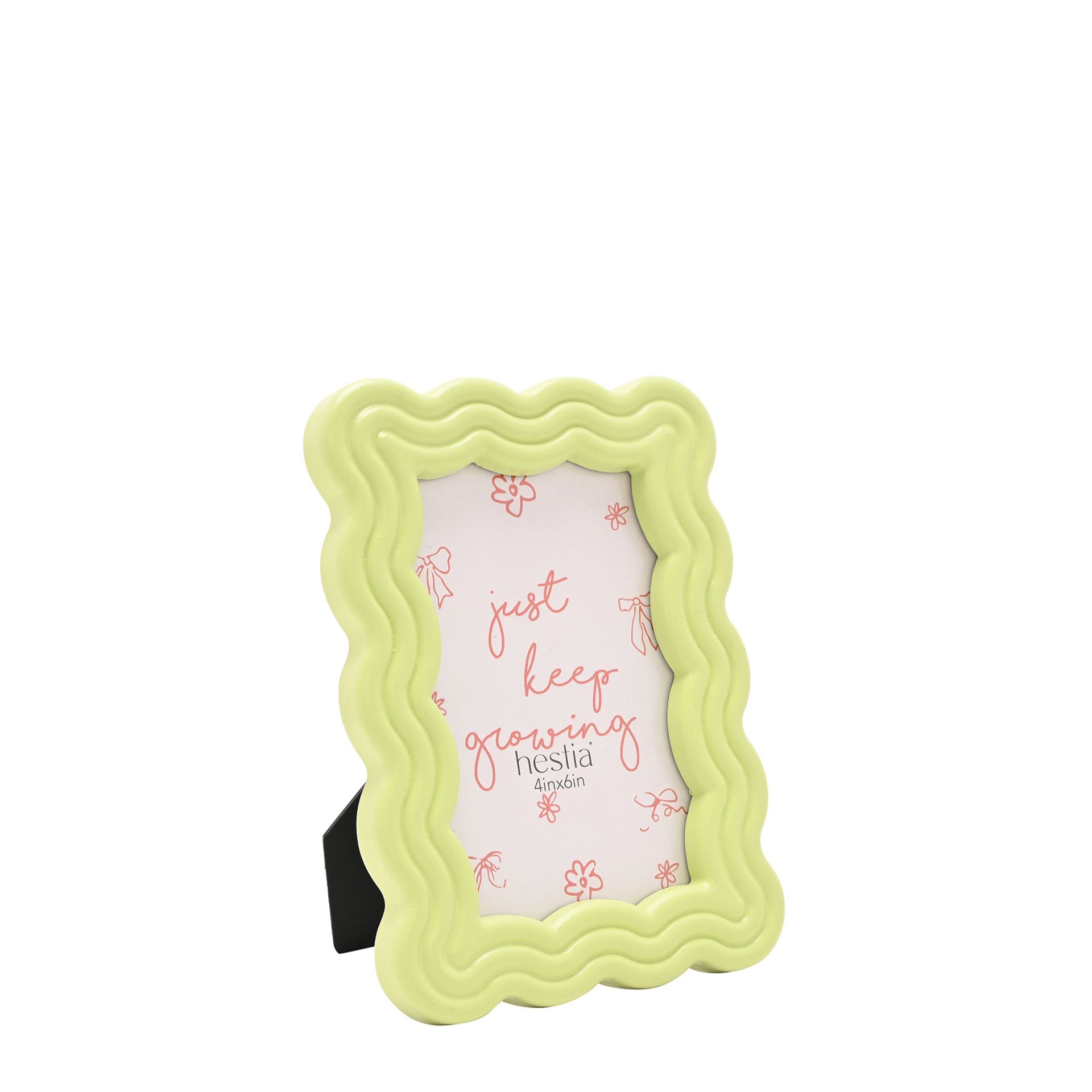 Hestia Wiggly Frame 4" x 6" - Green