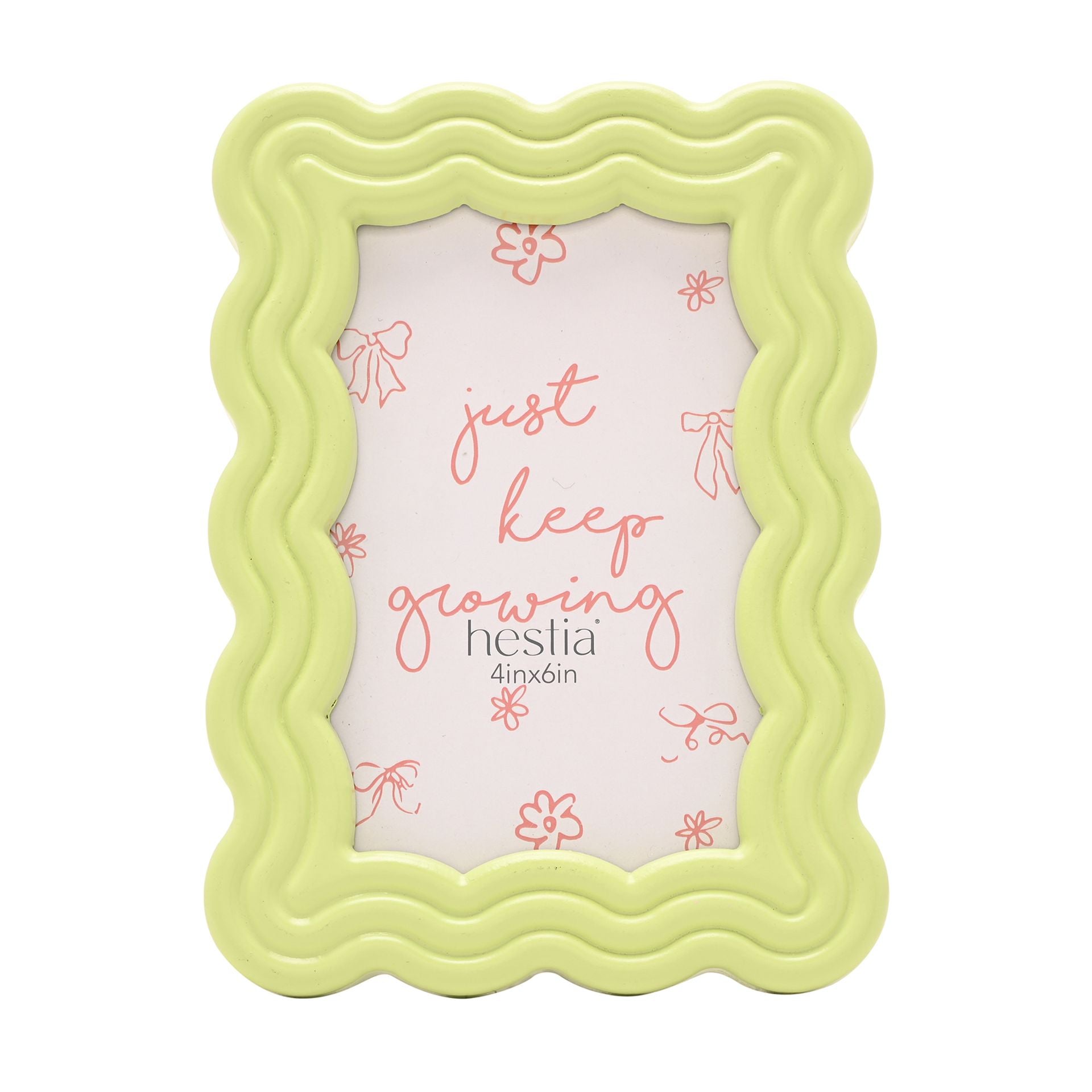 Hestia Wiggly Frame 4" x 6" - Green
