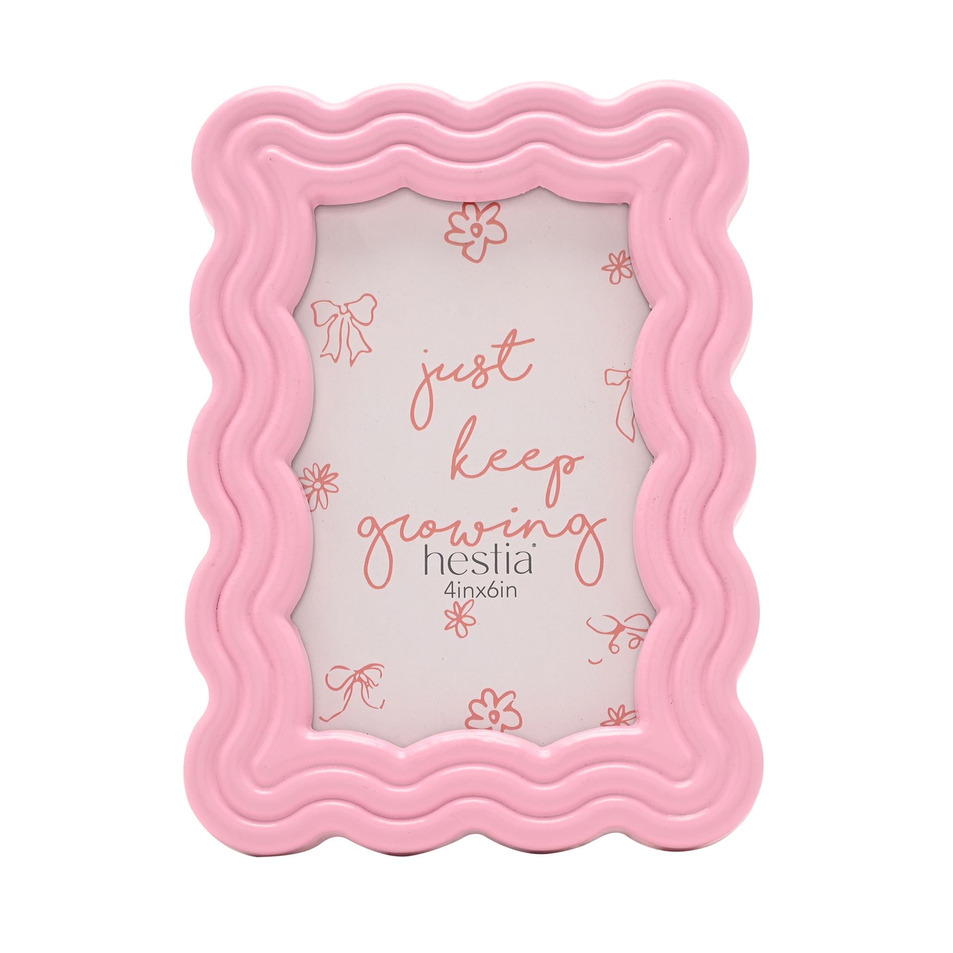 Hestia Wiggly Frame 4" x 6" - Pink