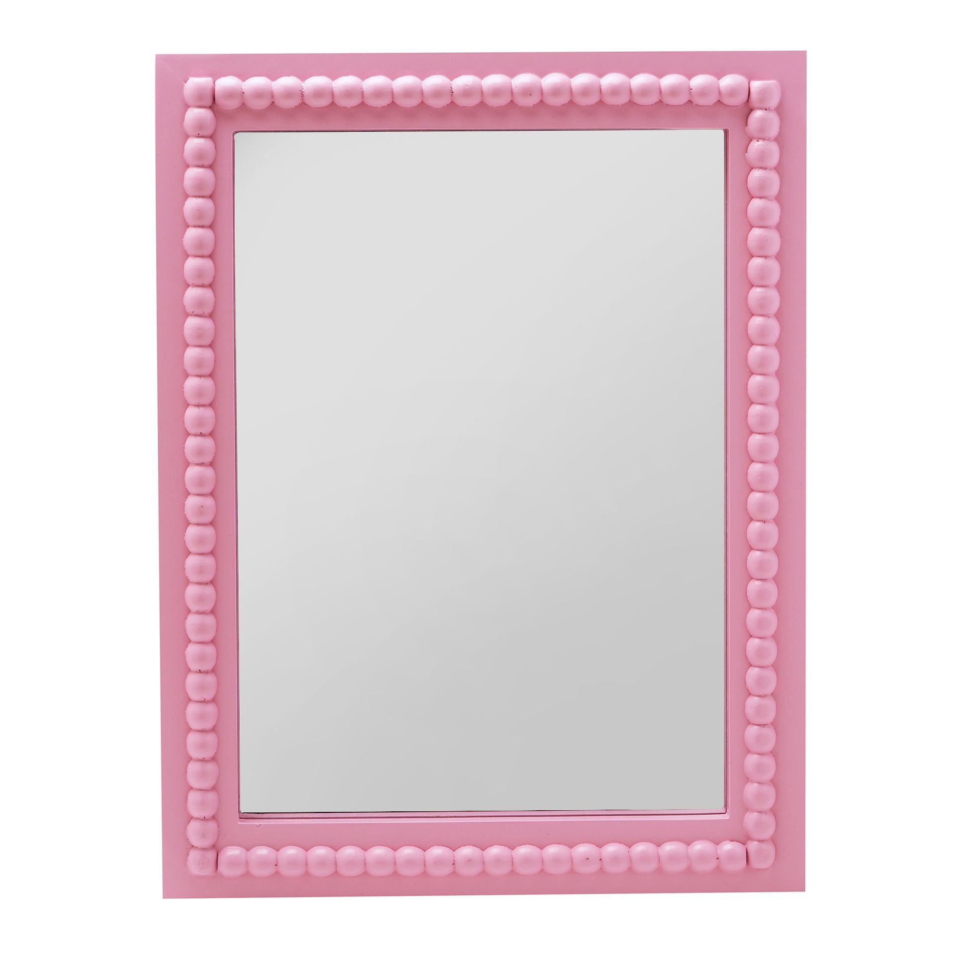 Hestia Beaded Mirror - Pink