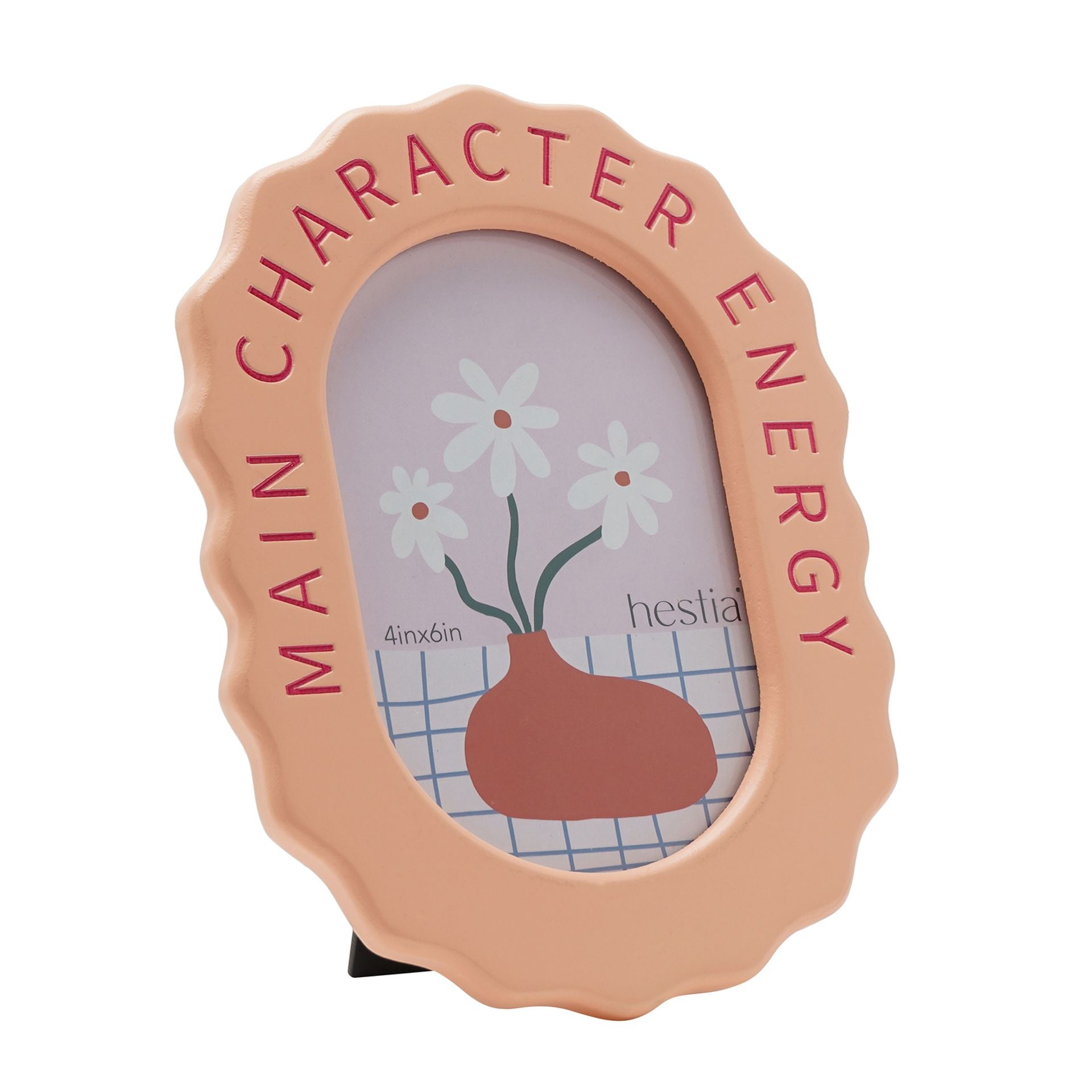 Hestia Pale Orange Frame 4" x 6" - Main Character Energy