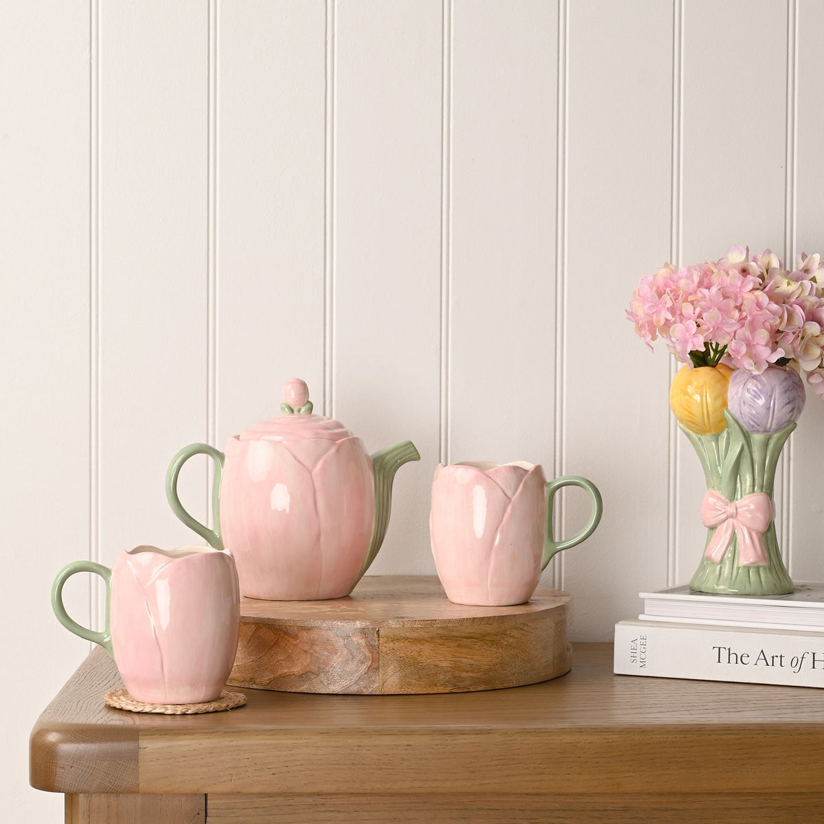 Hestia Set of 2 Tulip Mugs in Blush