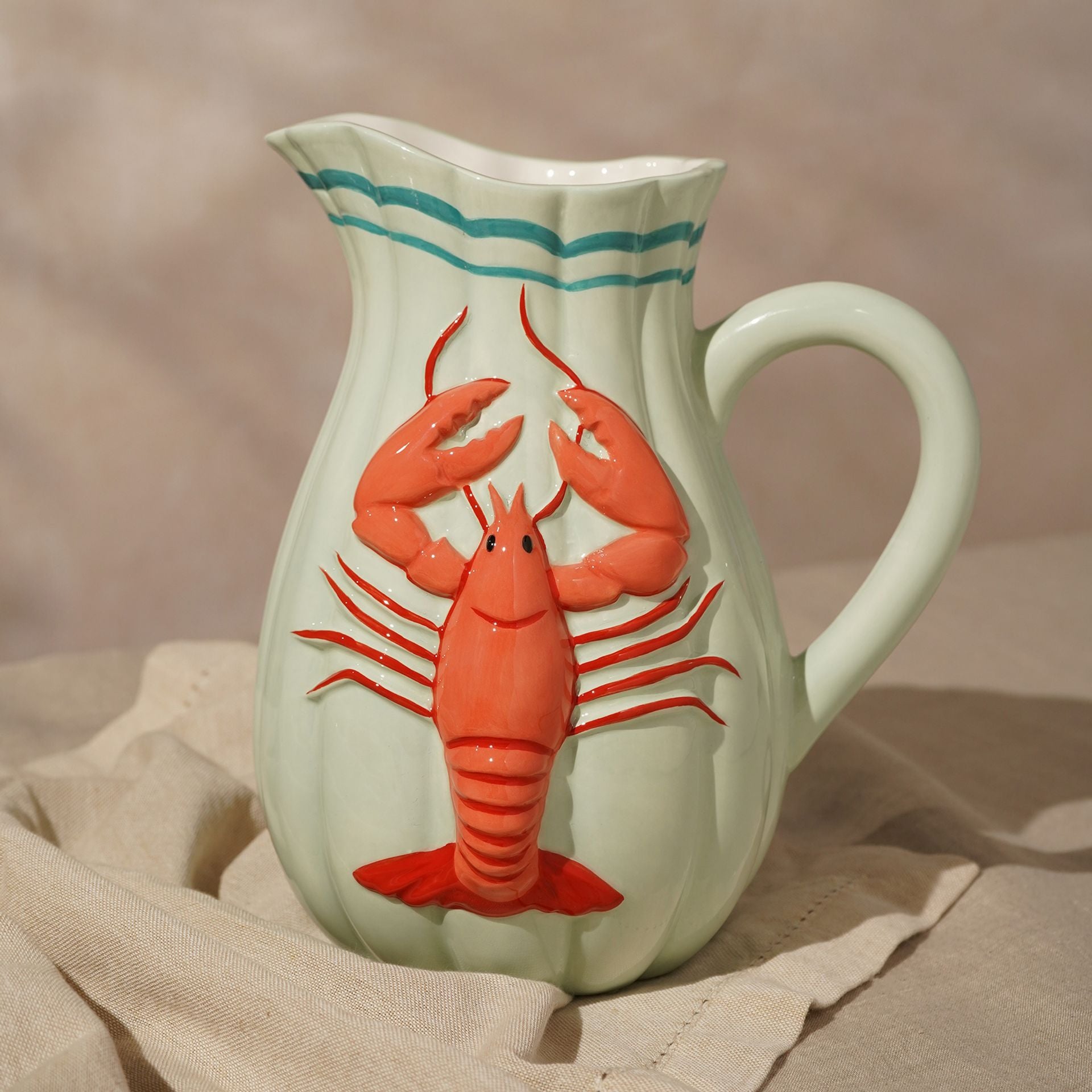 Hestia Hand Painted Lobster Vase