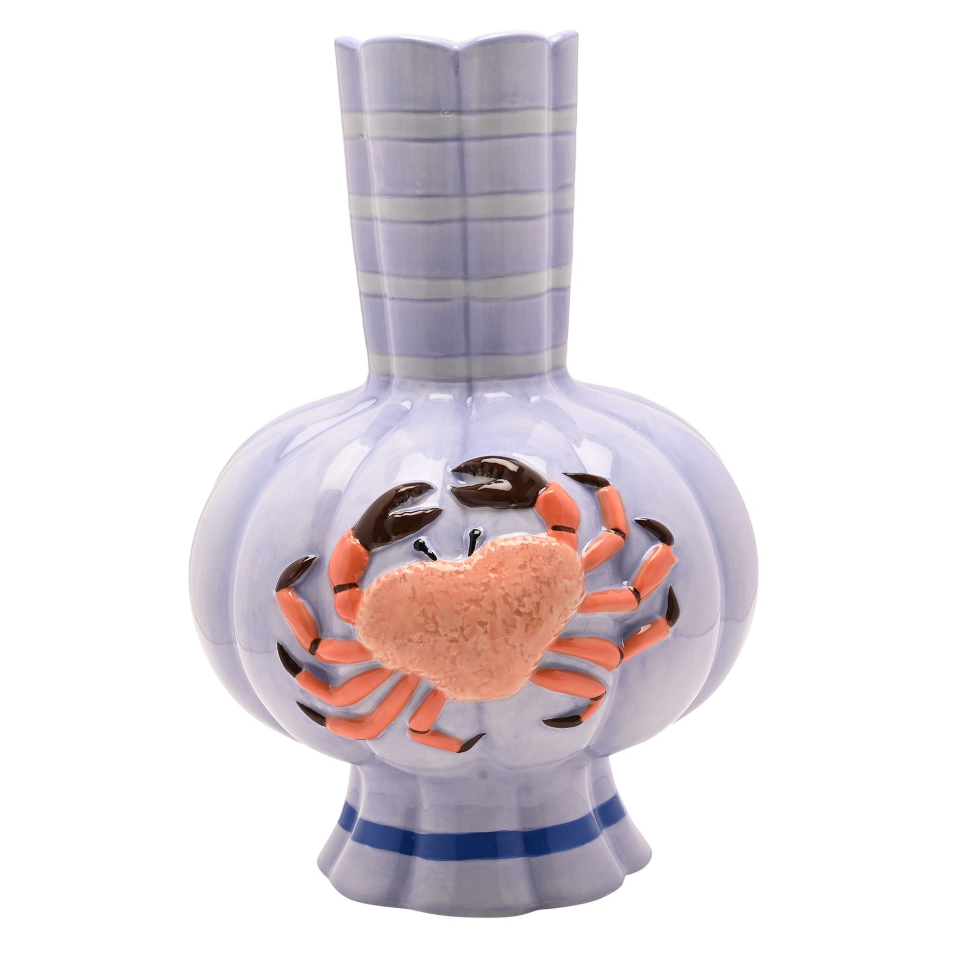 Hestia Hand Painted Crab Vase