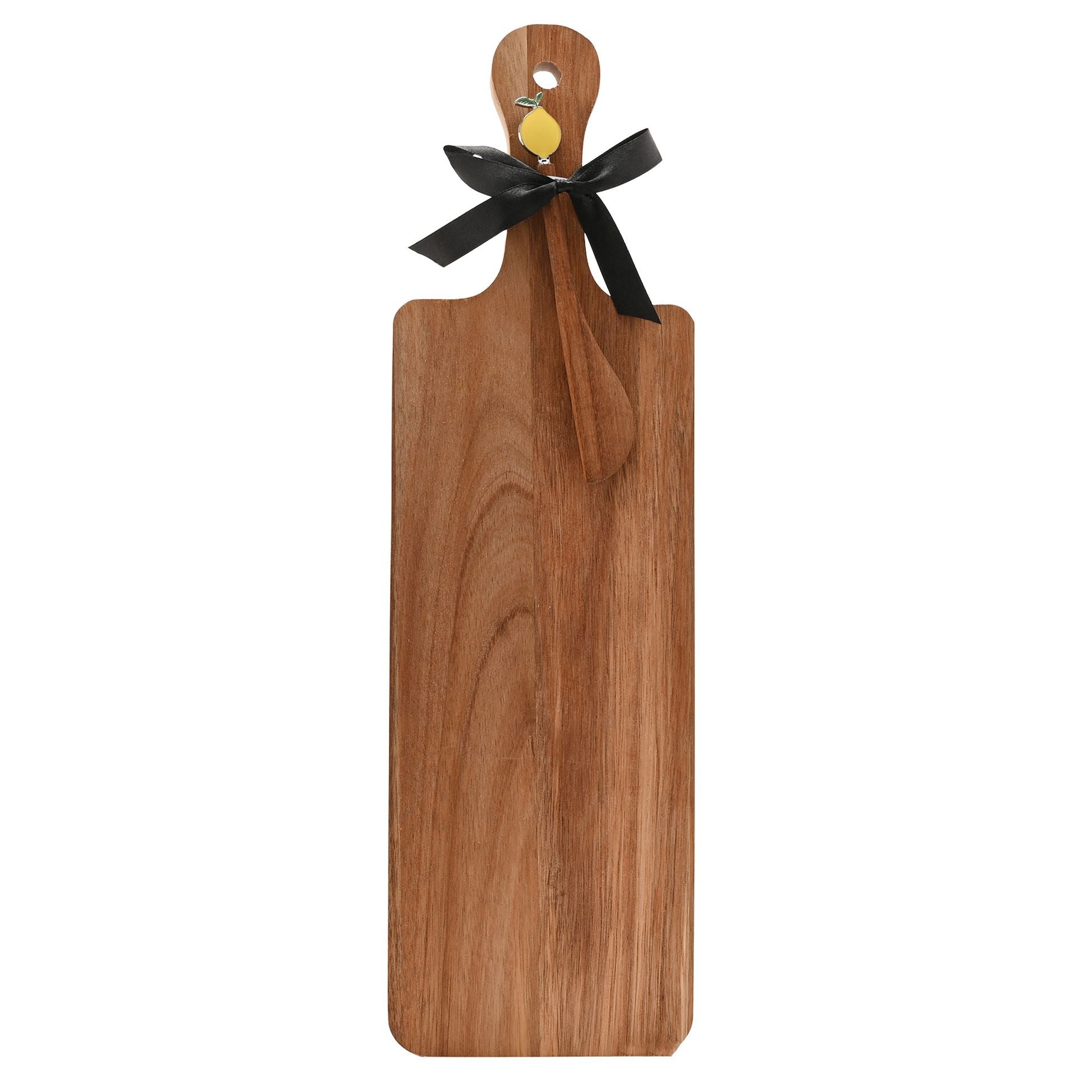 Hestia Oblong Serving Board with Handle & Lemon Spreader